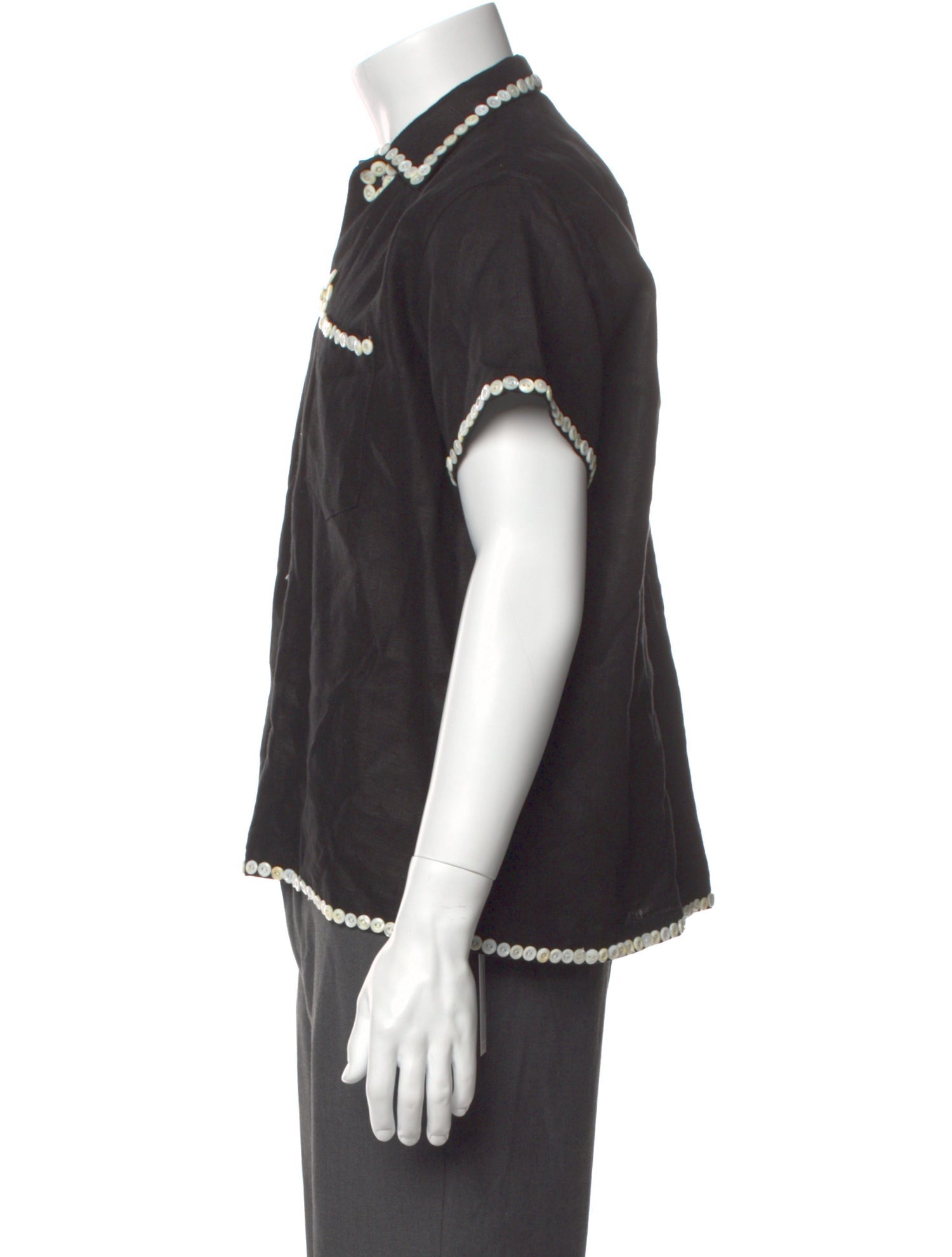 BODE Linen Patterned Shirt