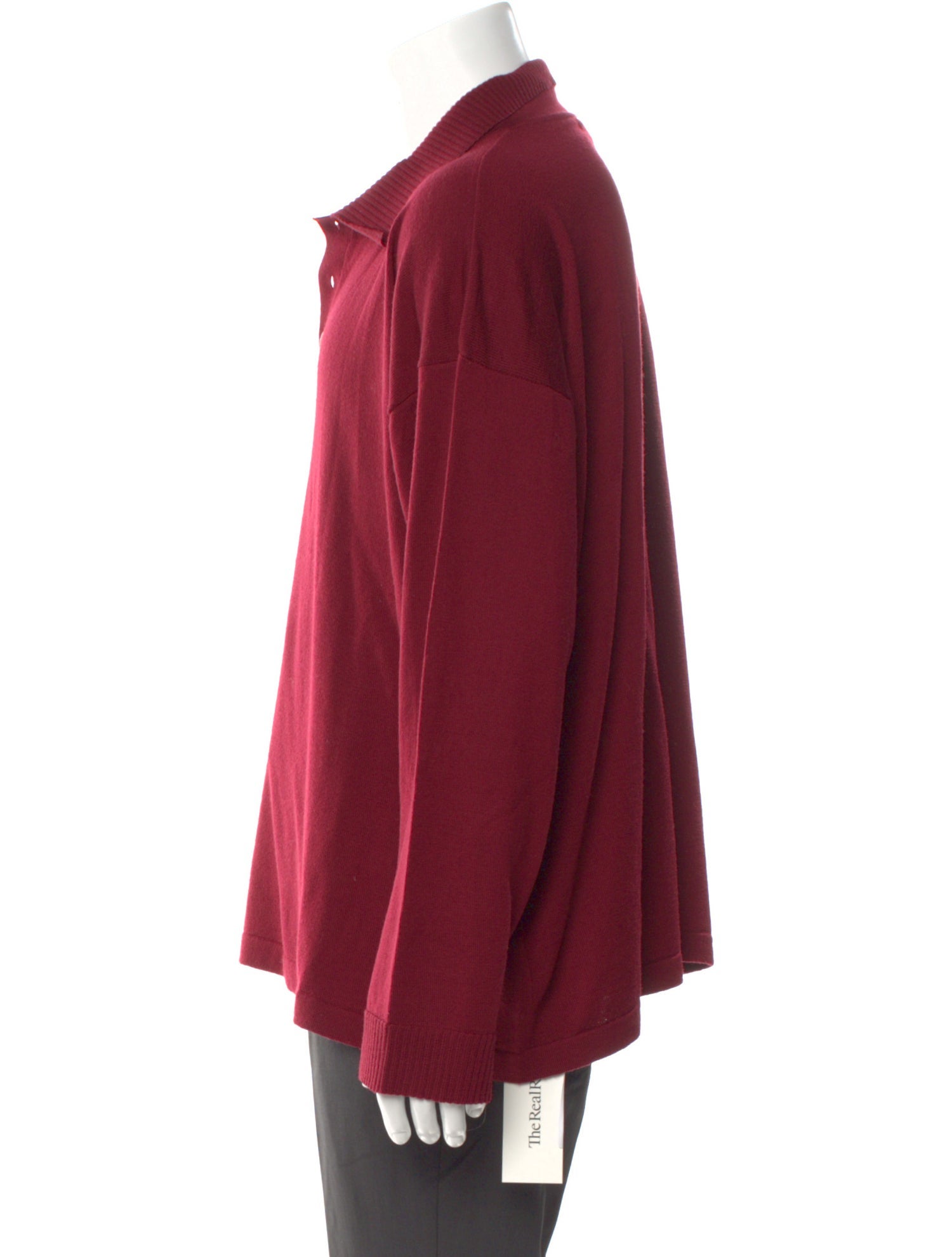 BODE Merino Wool Mock Neck Polo Sweater