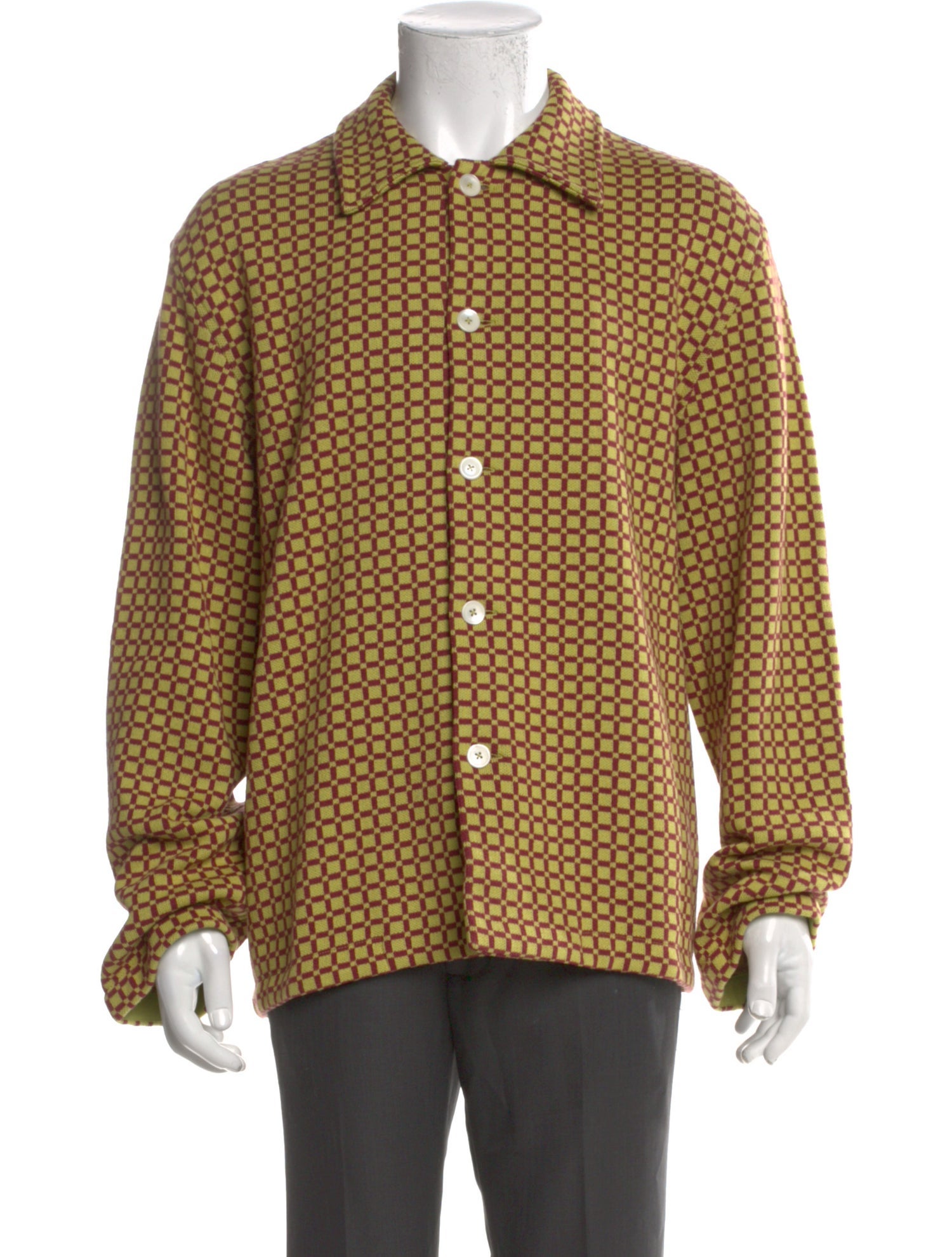 BODE Plaid Print Long Sleeve Shirt