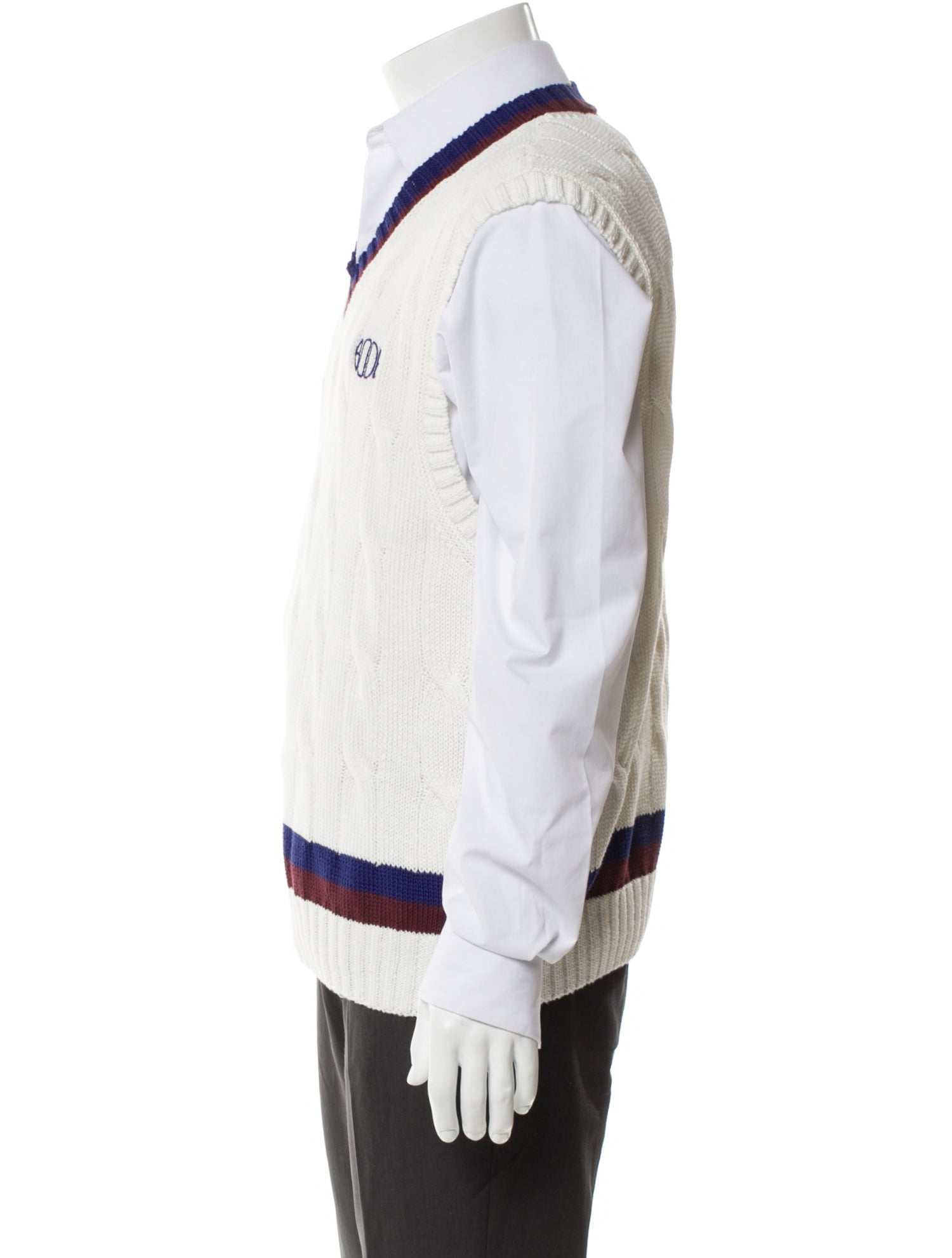 BODE Graphic Print V-Neck Sweater Vest