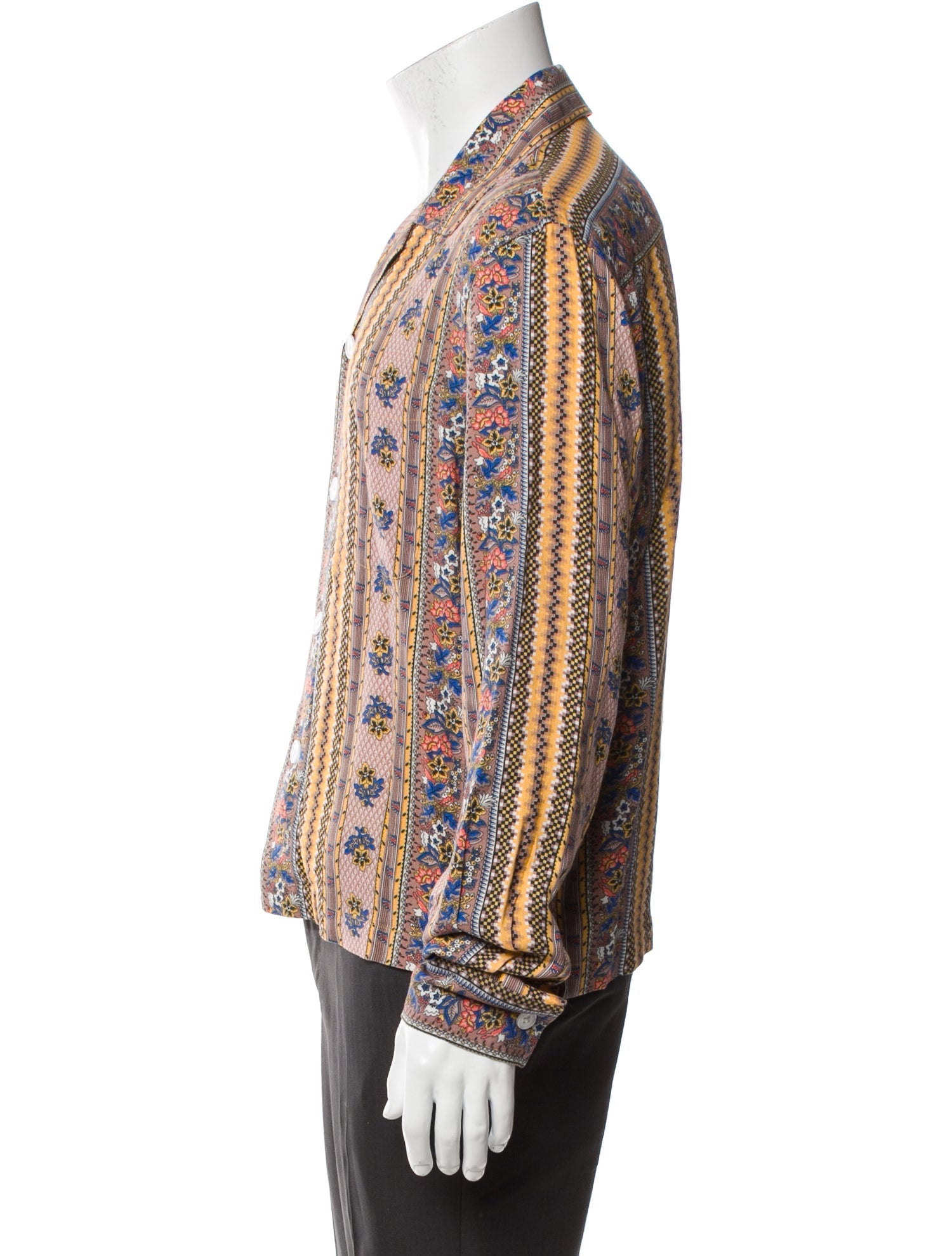 BODE Floral Print Long Sleeve Shirt