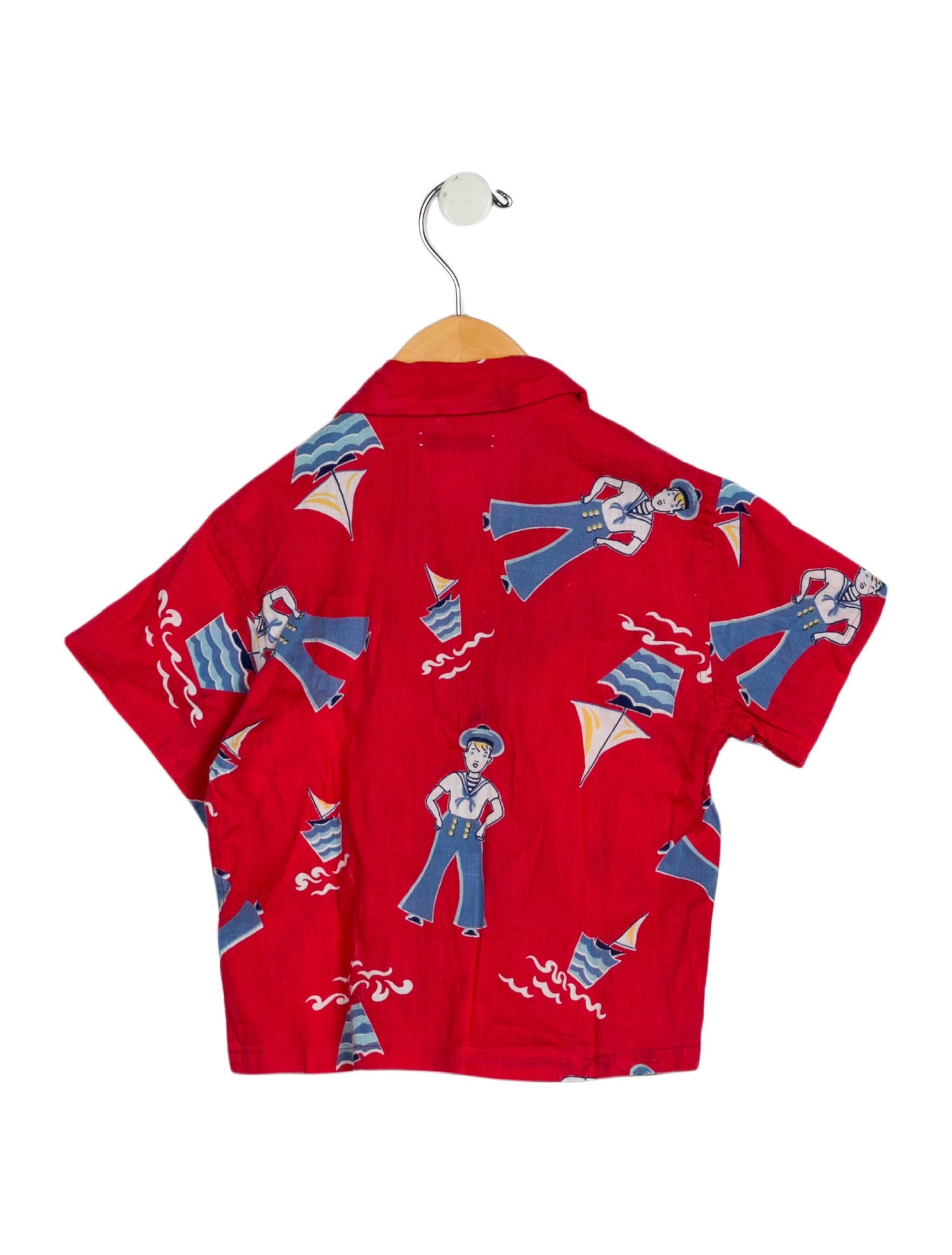 BODE toddler boys' printed short-sleeve top