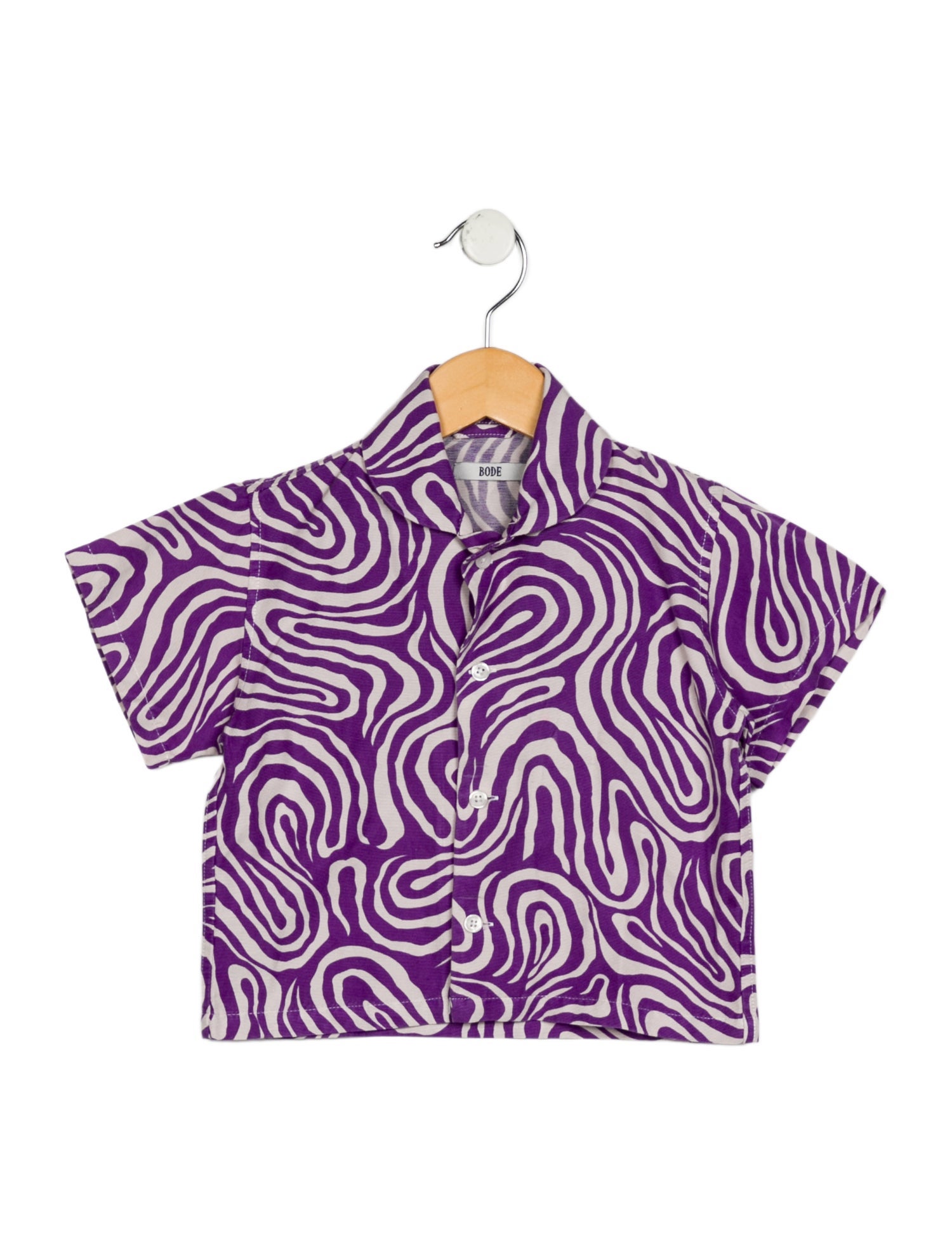 BODE Boys' Patterned Button Down Shirt