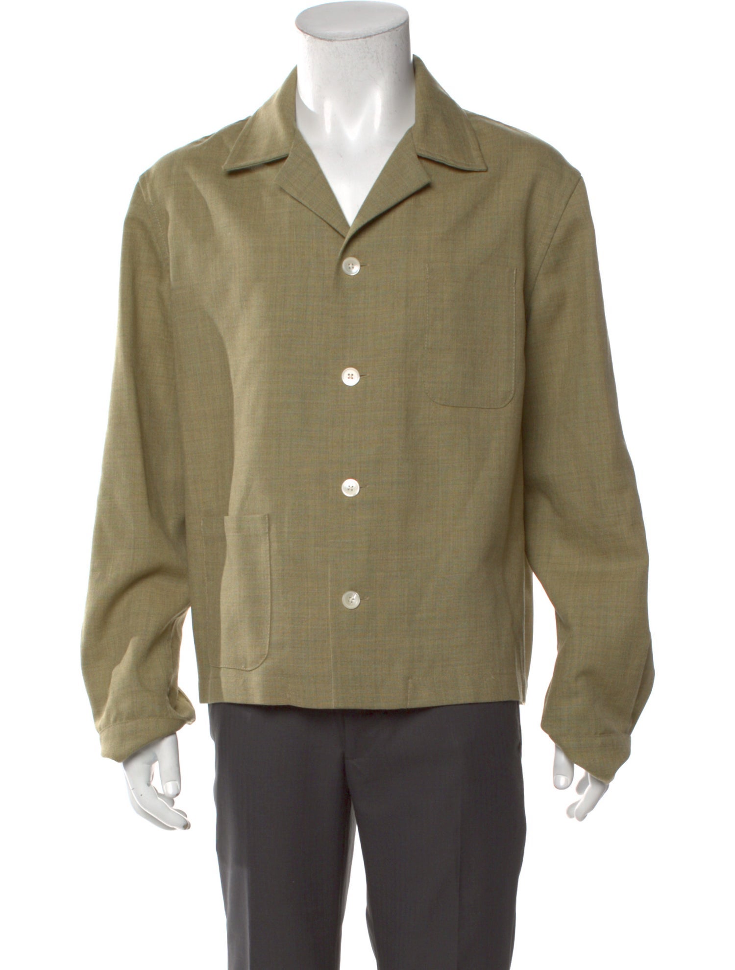 BODE Wool Long Sleeve Shirt