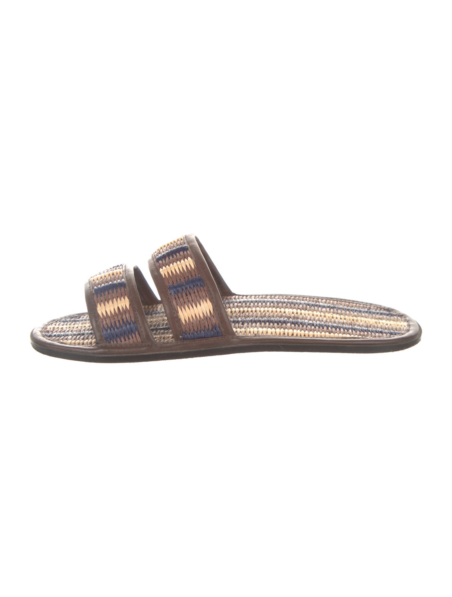 BODE Raffia Patterned Slides