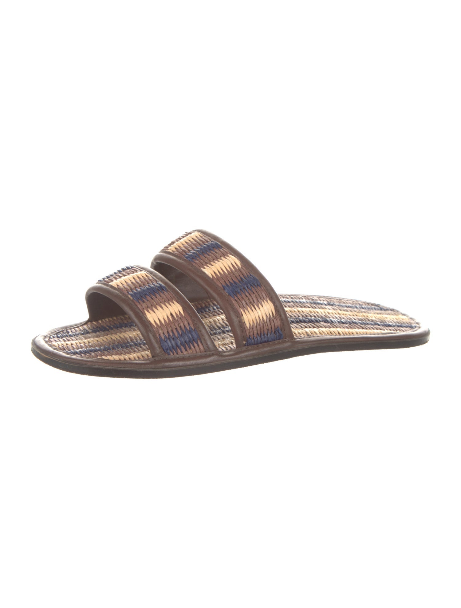 BODE Raffia Patterned Slides