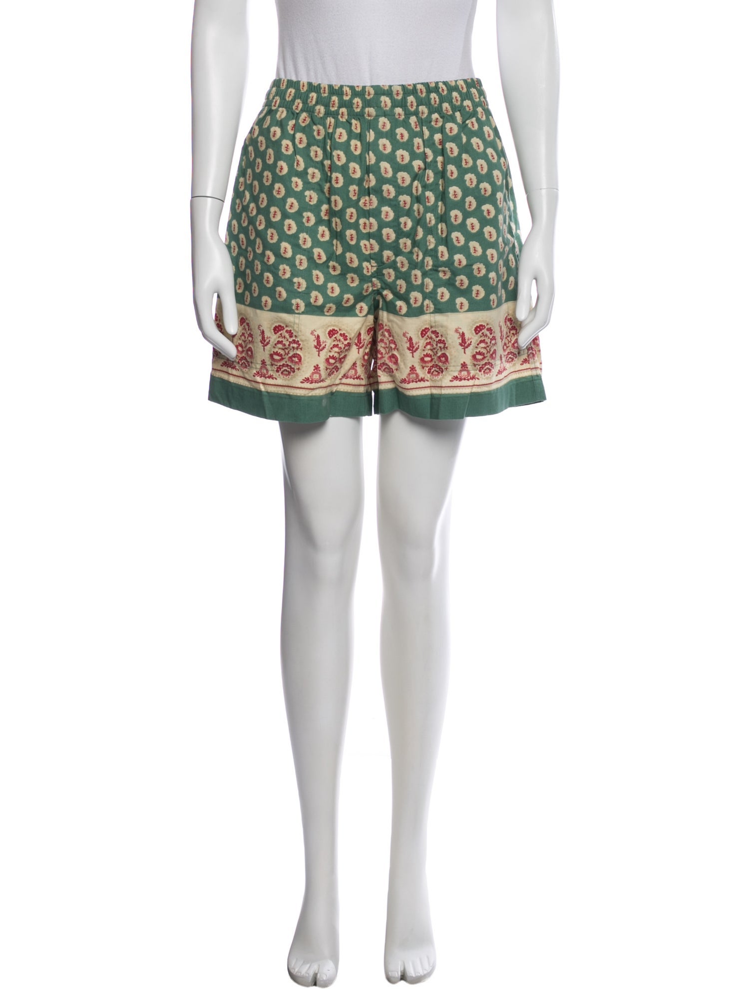 BODE Floral Print Mini Shorts