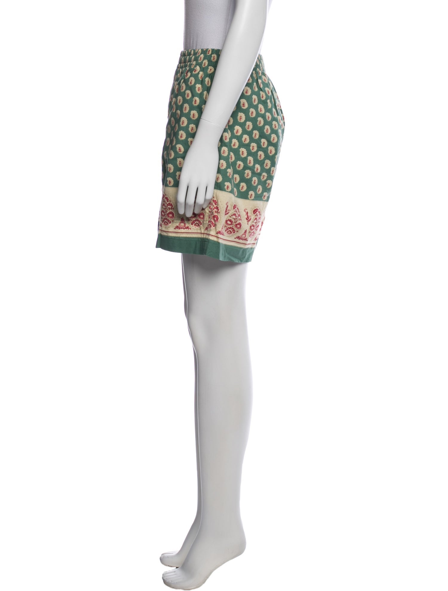 BODE Floral Print Mini Shorts