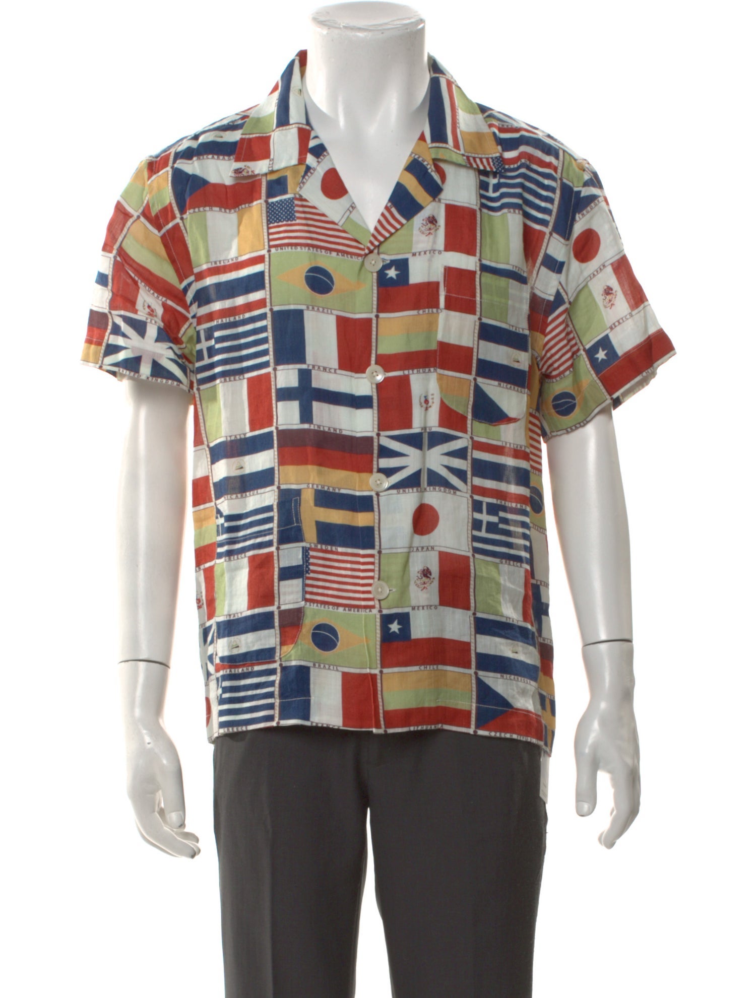 BODE Linen Printed Shirt