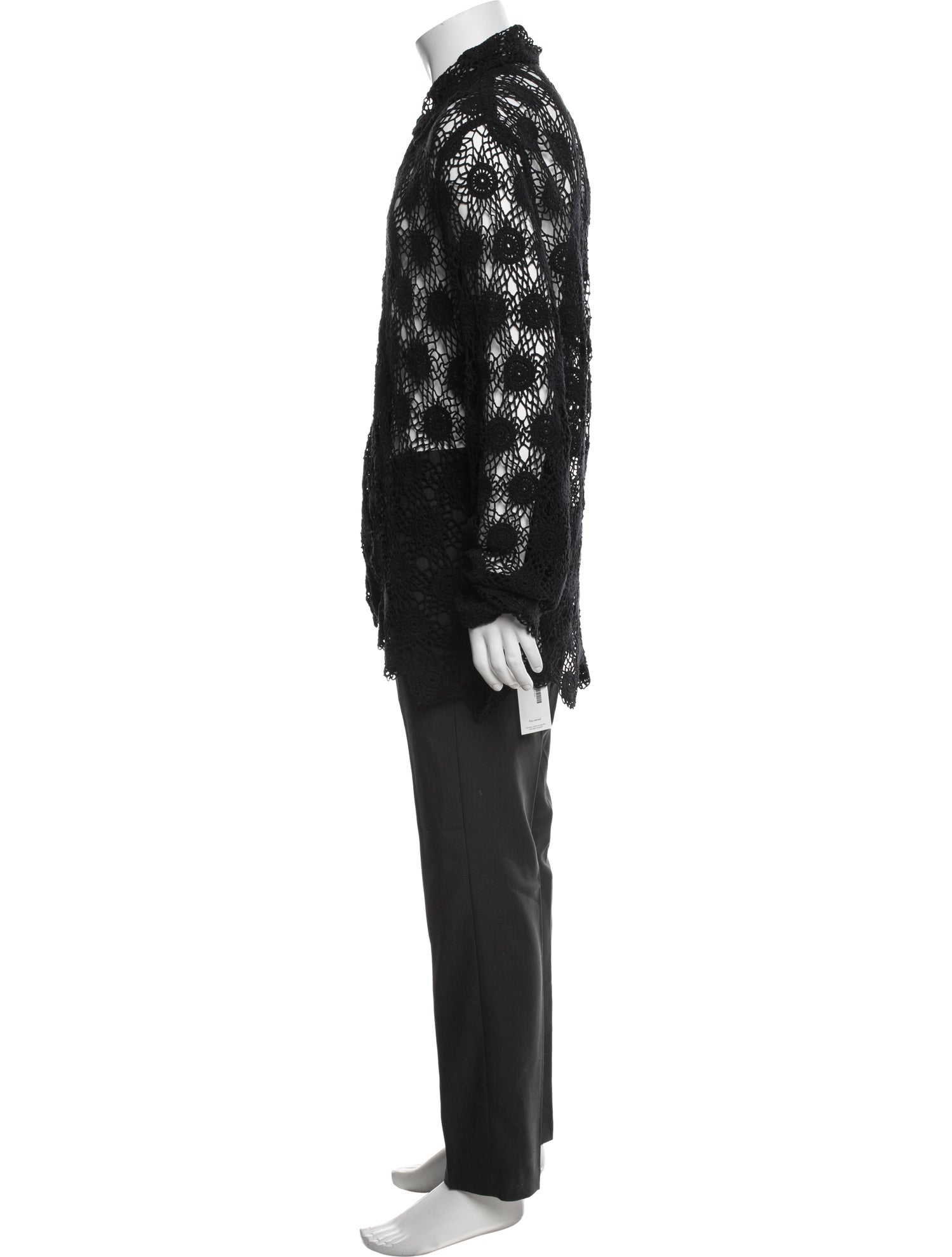 BODE Lace Pattern Long Sleeve Shirt