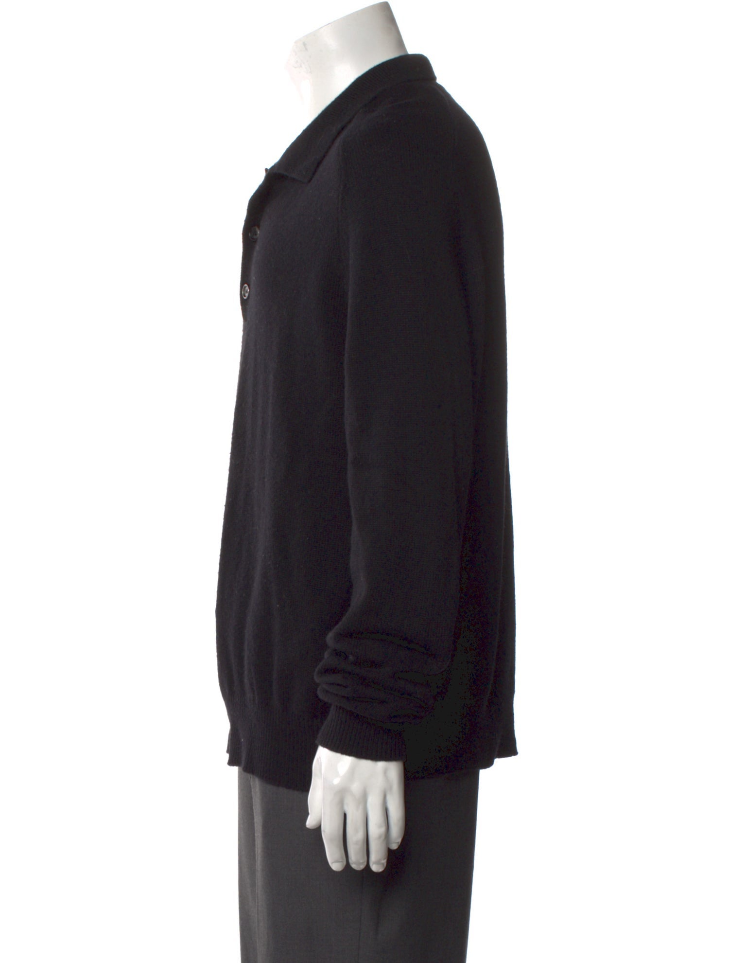 BODE Cashmere Collar Polo Sweater