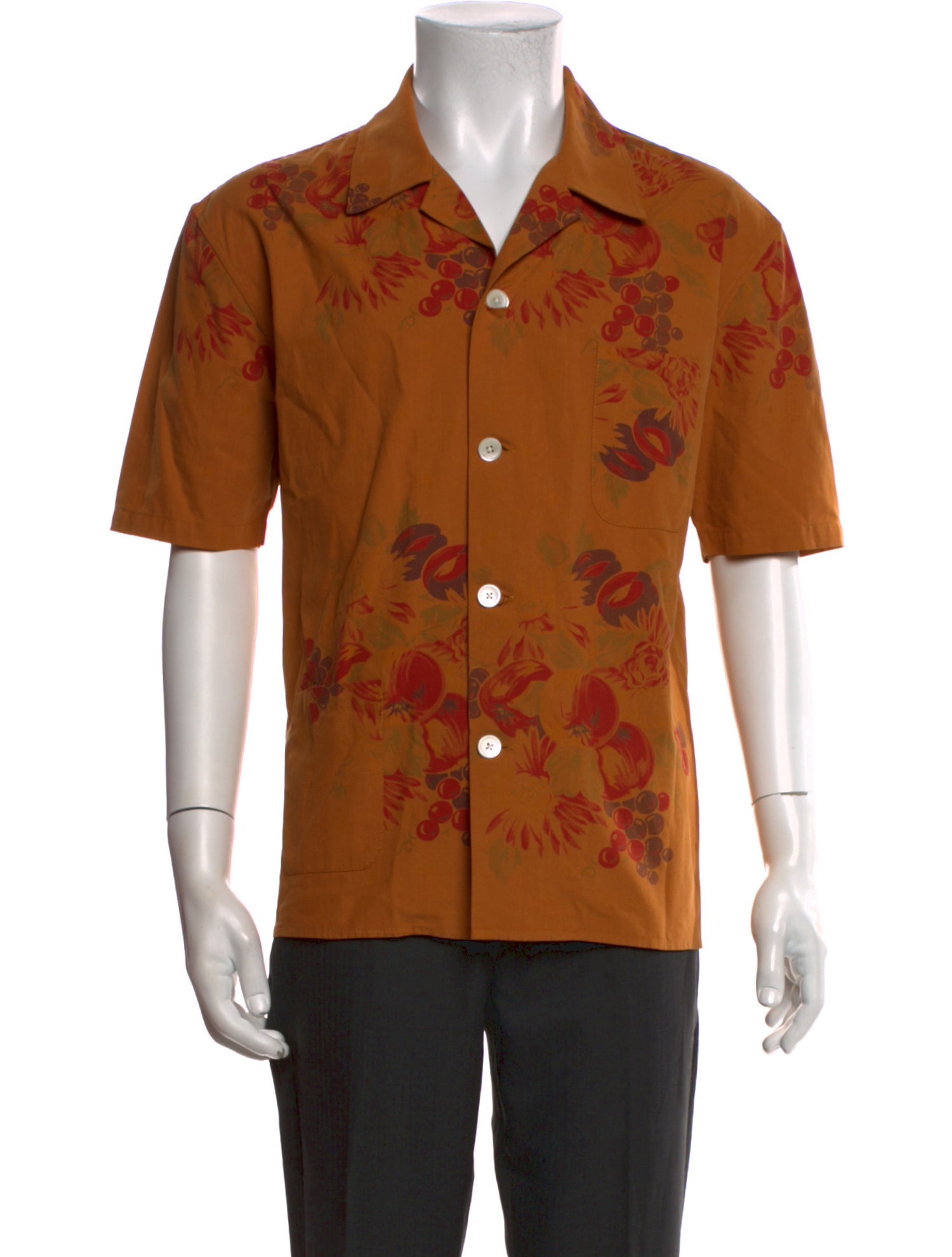 BODE Floral Print Short Sleeve Shirt