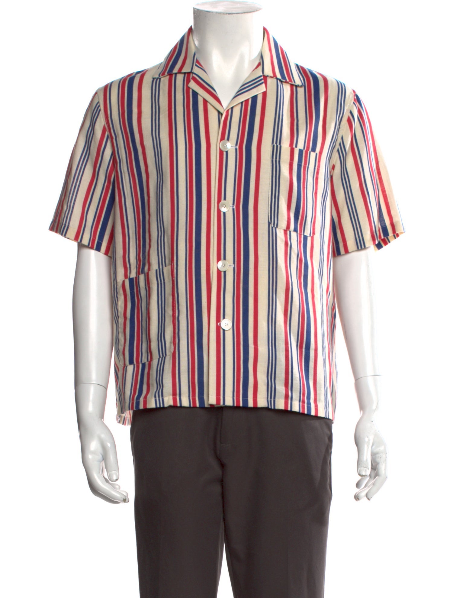 BODE Striped Short Sleeve Shirt