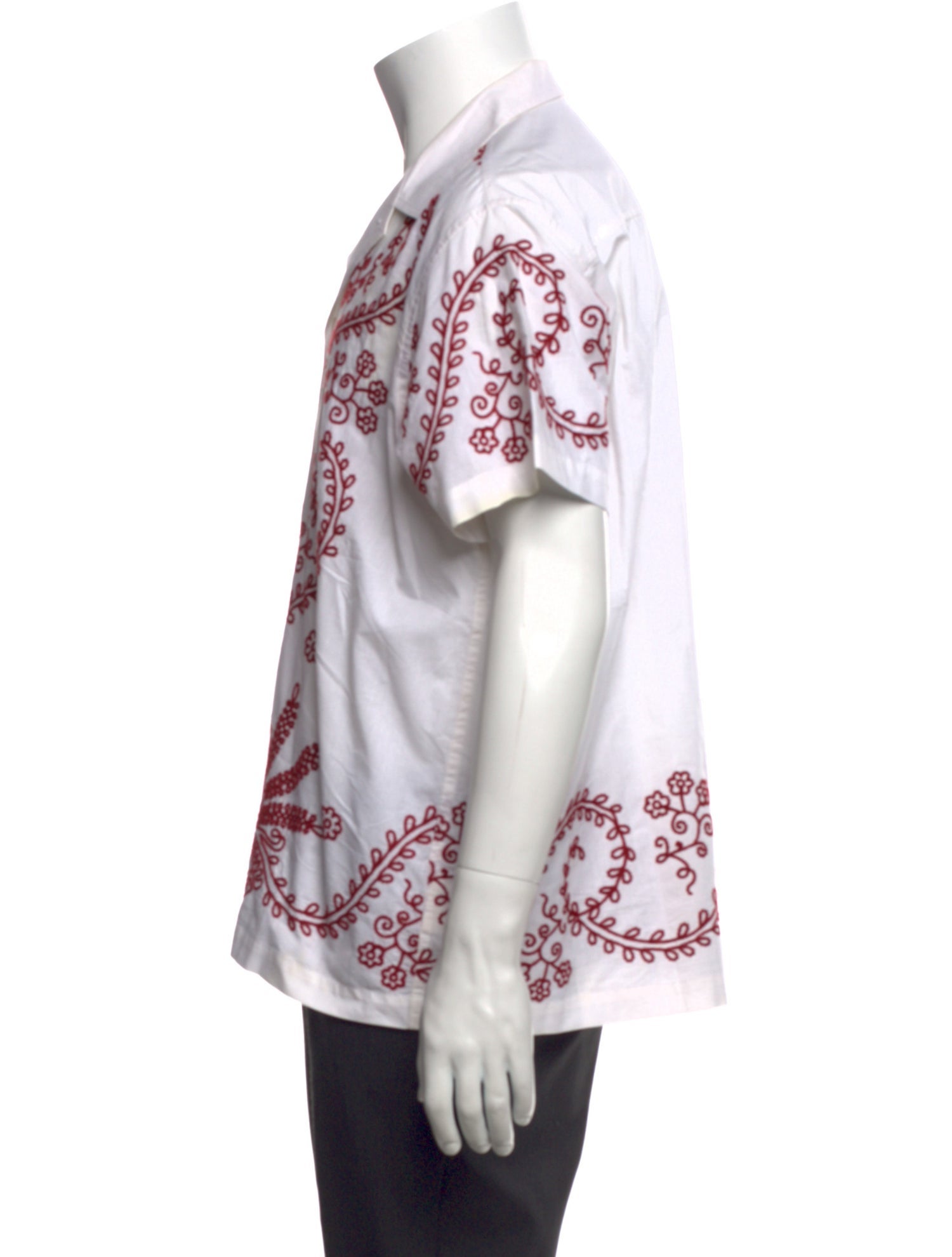 BODE Floral Print Short Sleeve Shirt