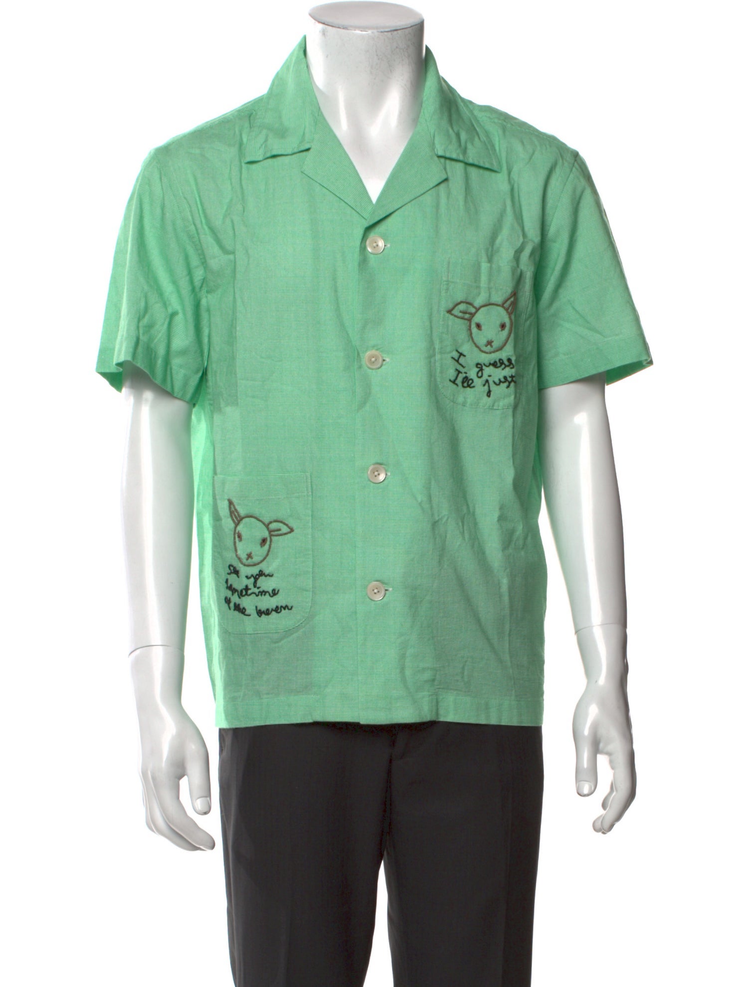 BODE Graphic Print Short Sleeve Shirt w/ Tags