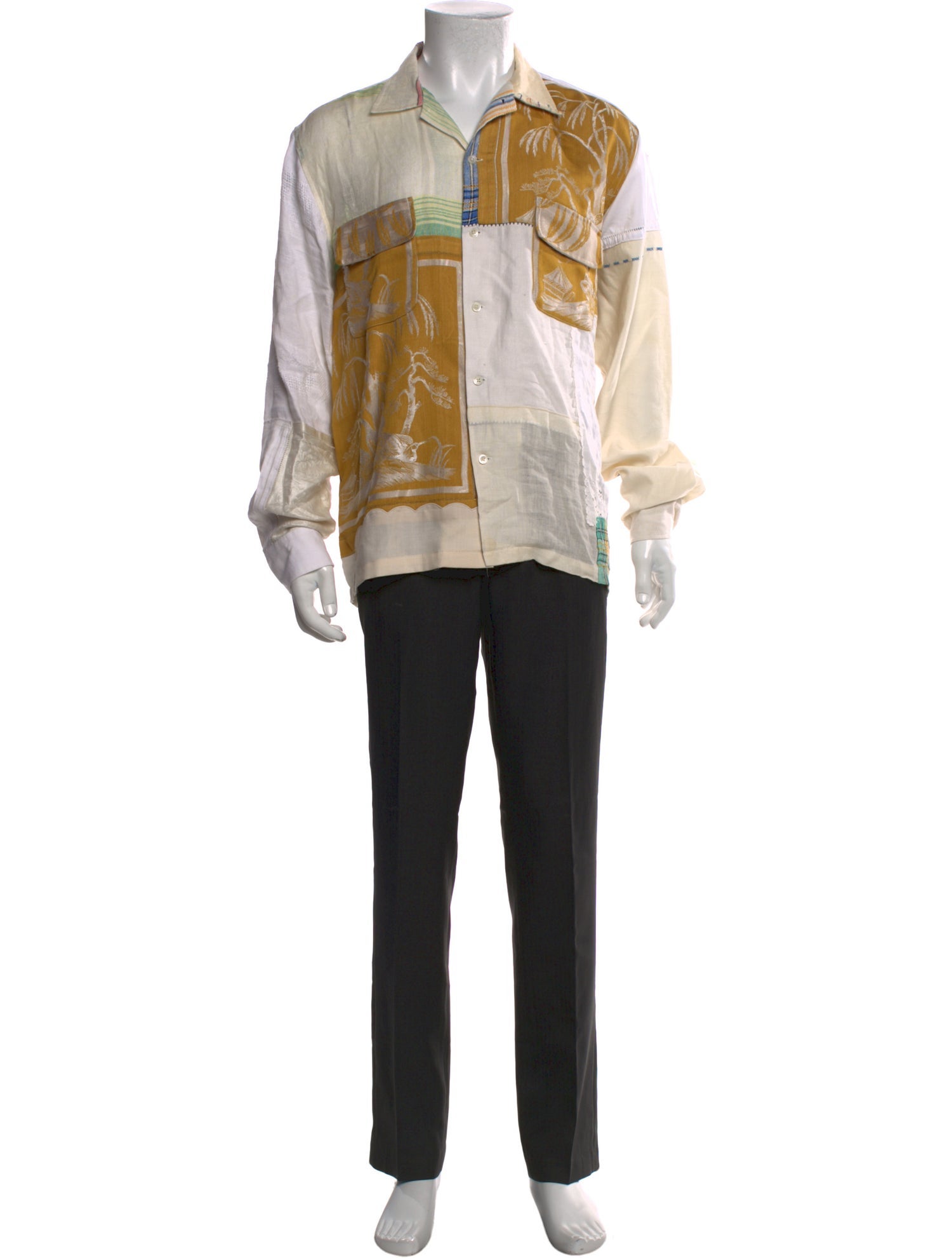 BODE Patterned Long Sleeve Shirt