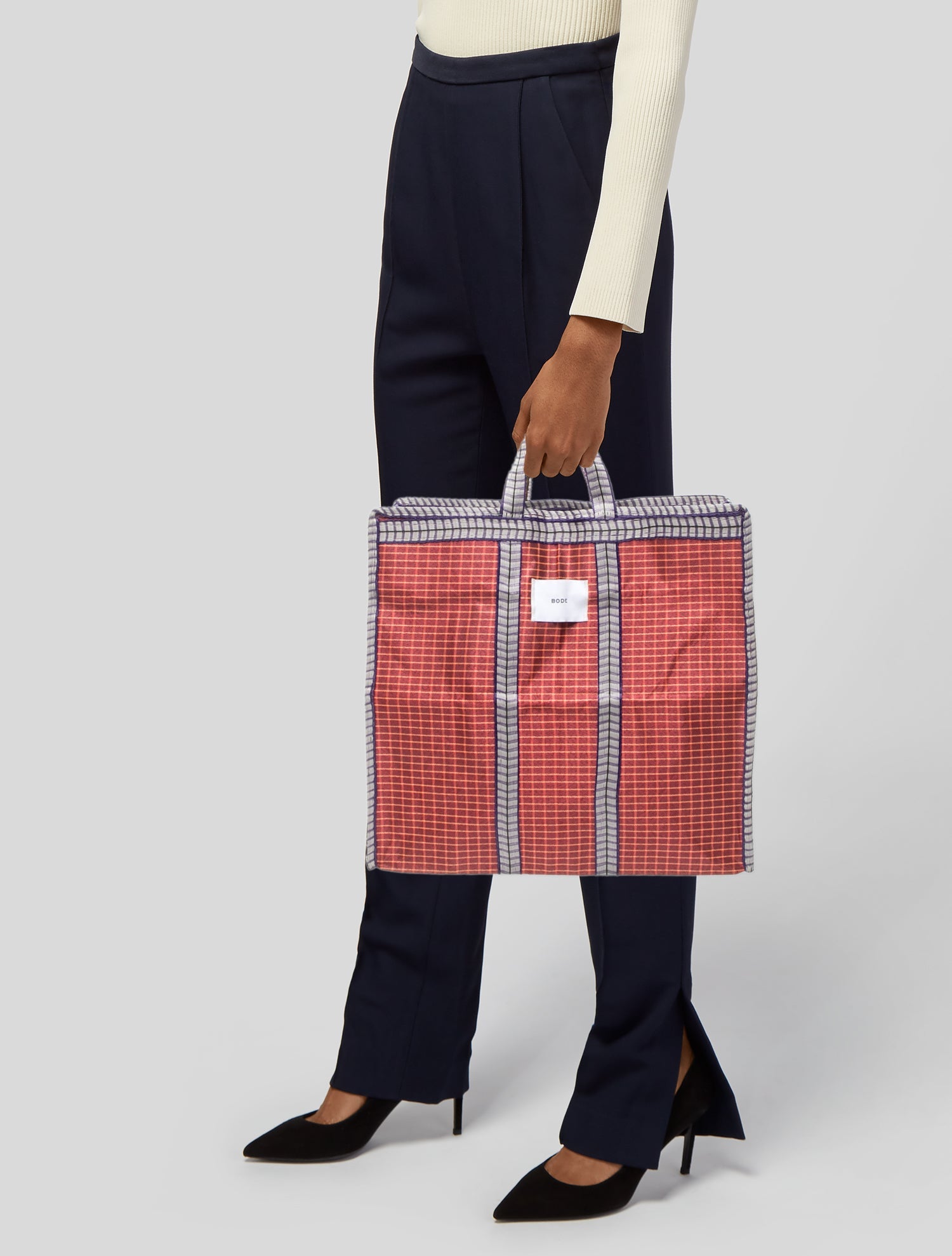 BODE Striped Raffia Tote Bag - Yellow Totes, Bags - WBODE20567
