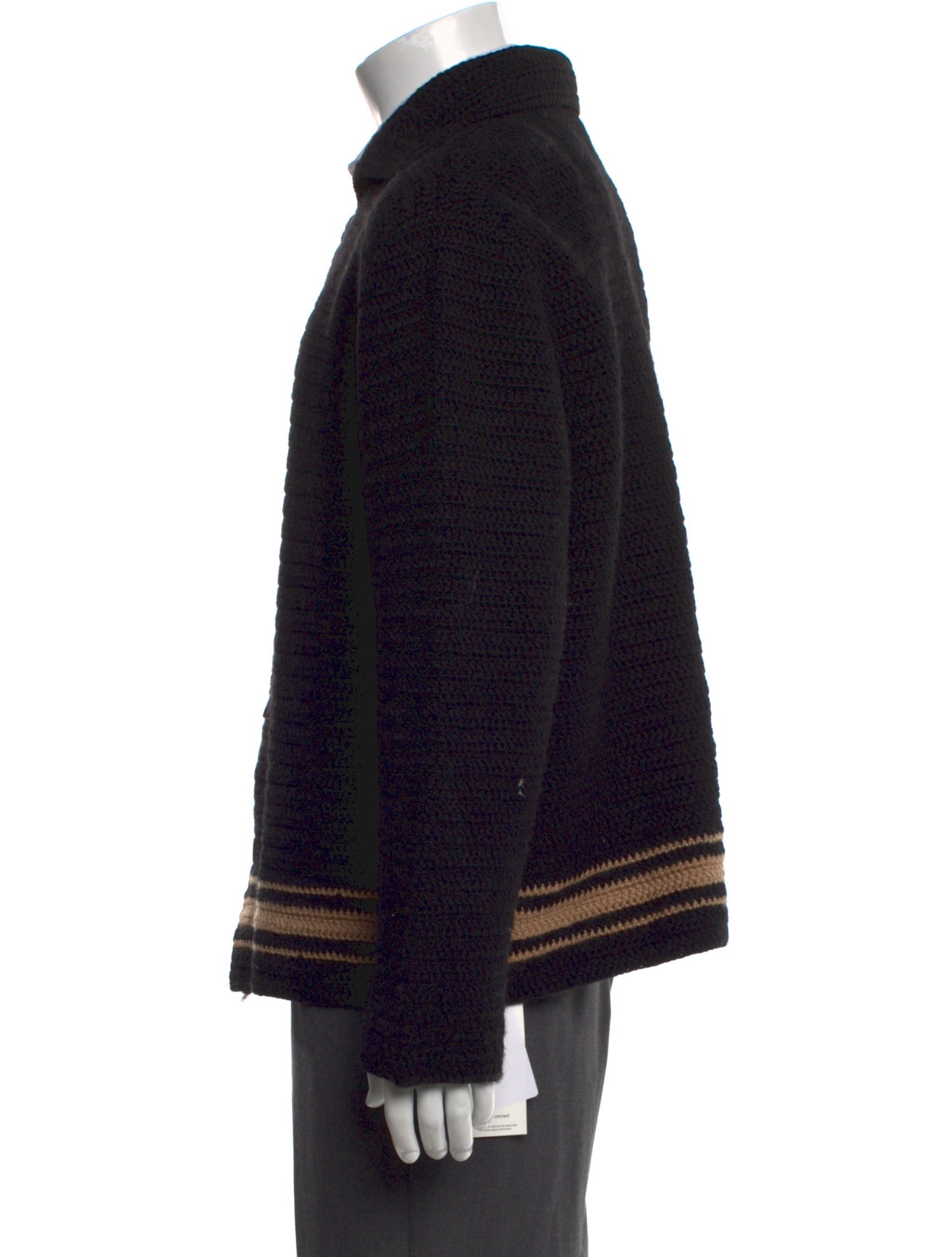 BODE Wool Striped Cardigan