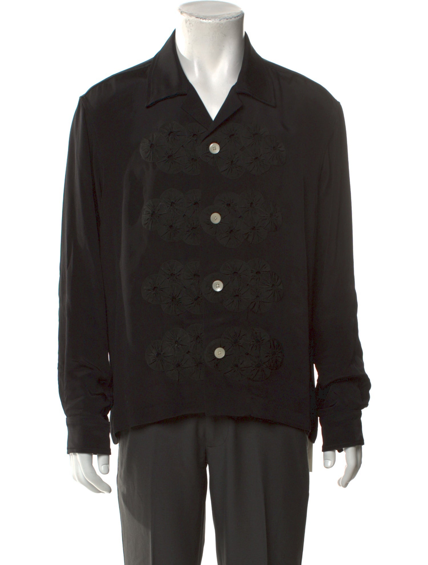 【汚れあり】PRADA survival utopia 長袖シャツ 36 Prada 2016 Survival Utopia Shirt - Blue Casual Shirts, Clothing