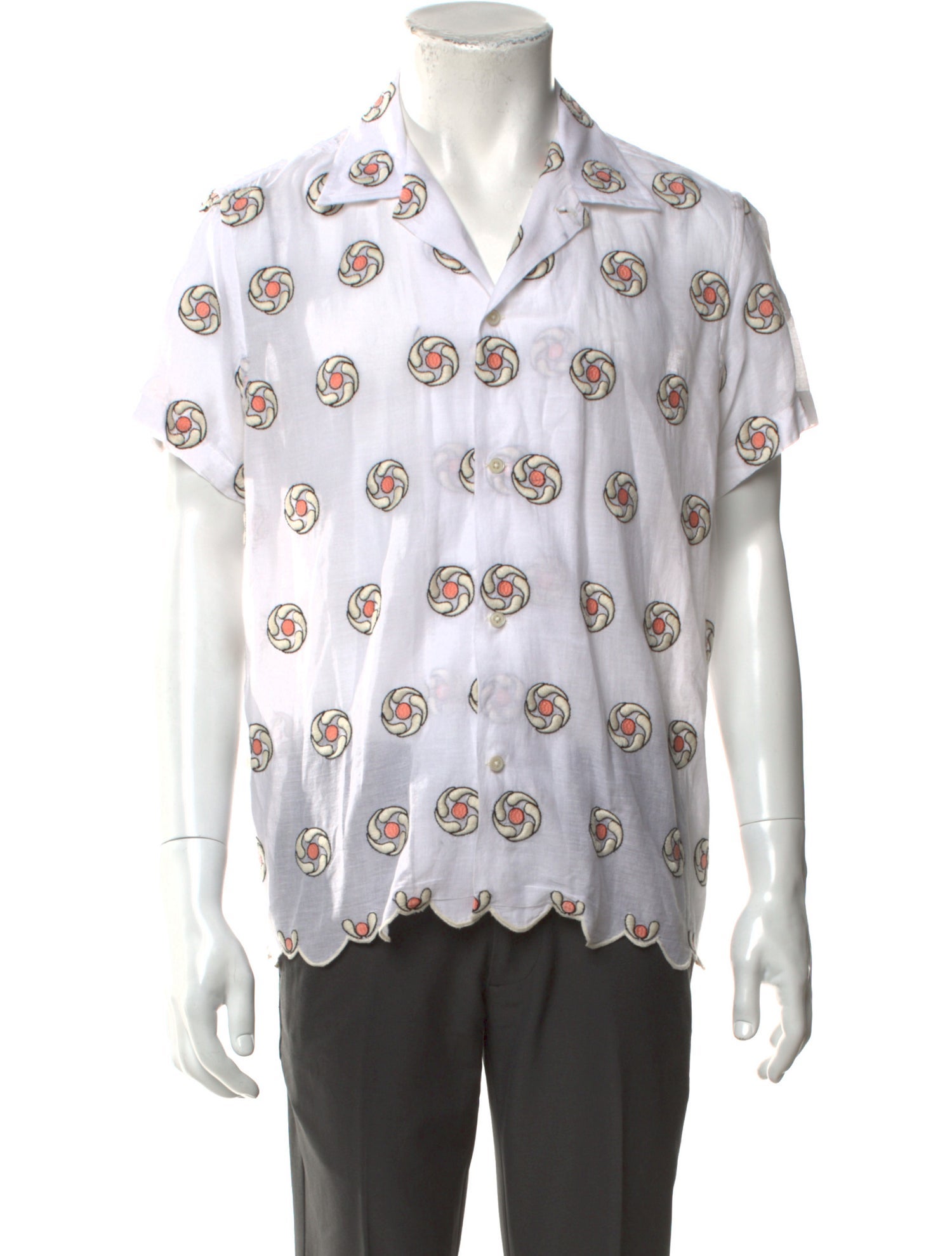 BODE Graphic Print Short Sleeve Shirt