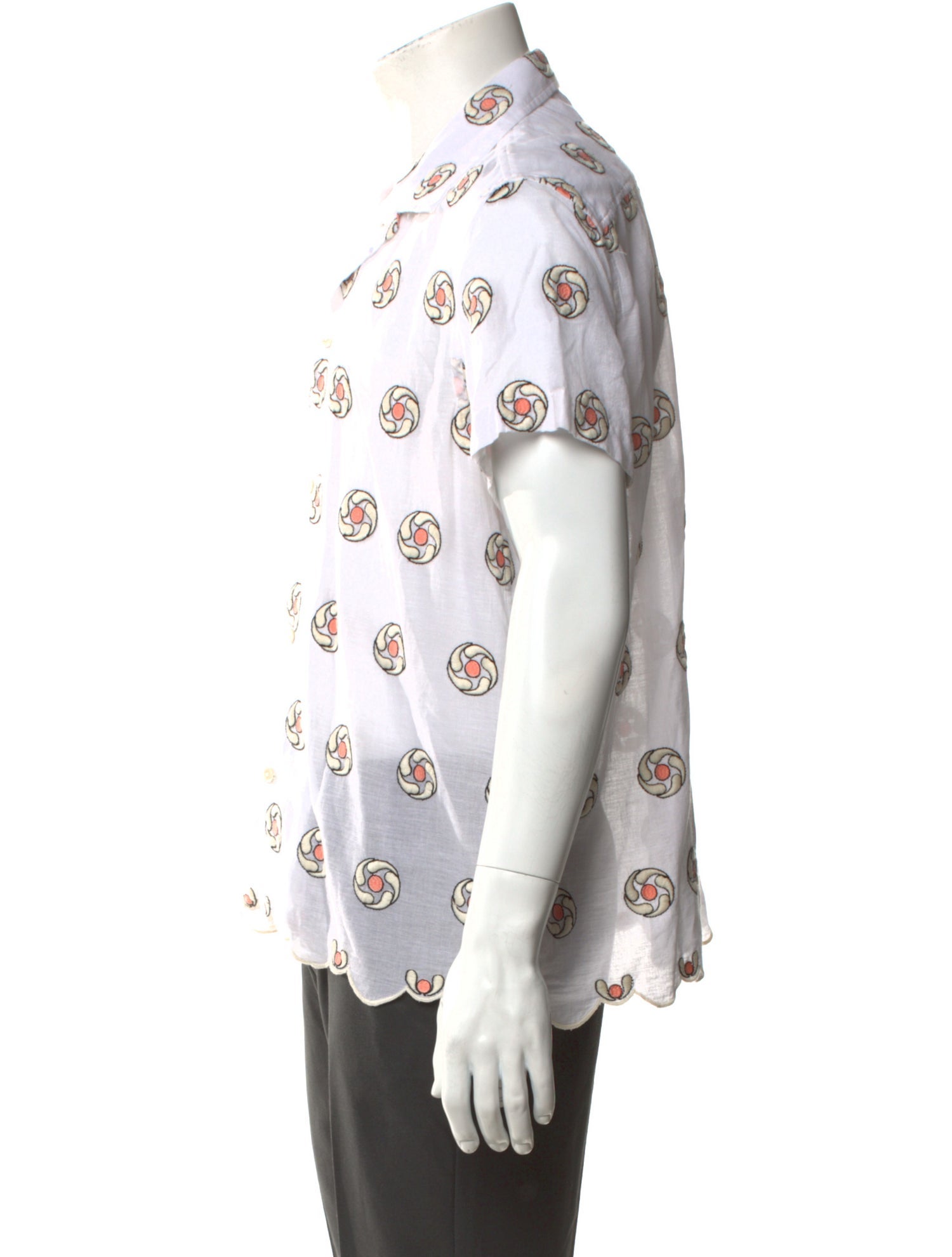BODE Graphic Print Short Sleeve Shirt