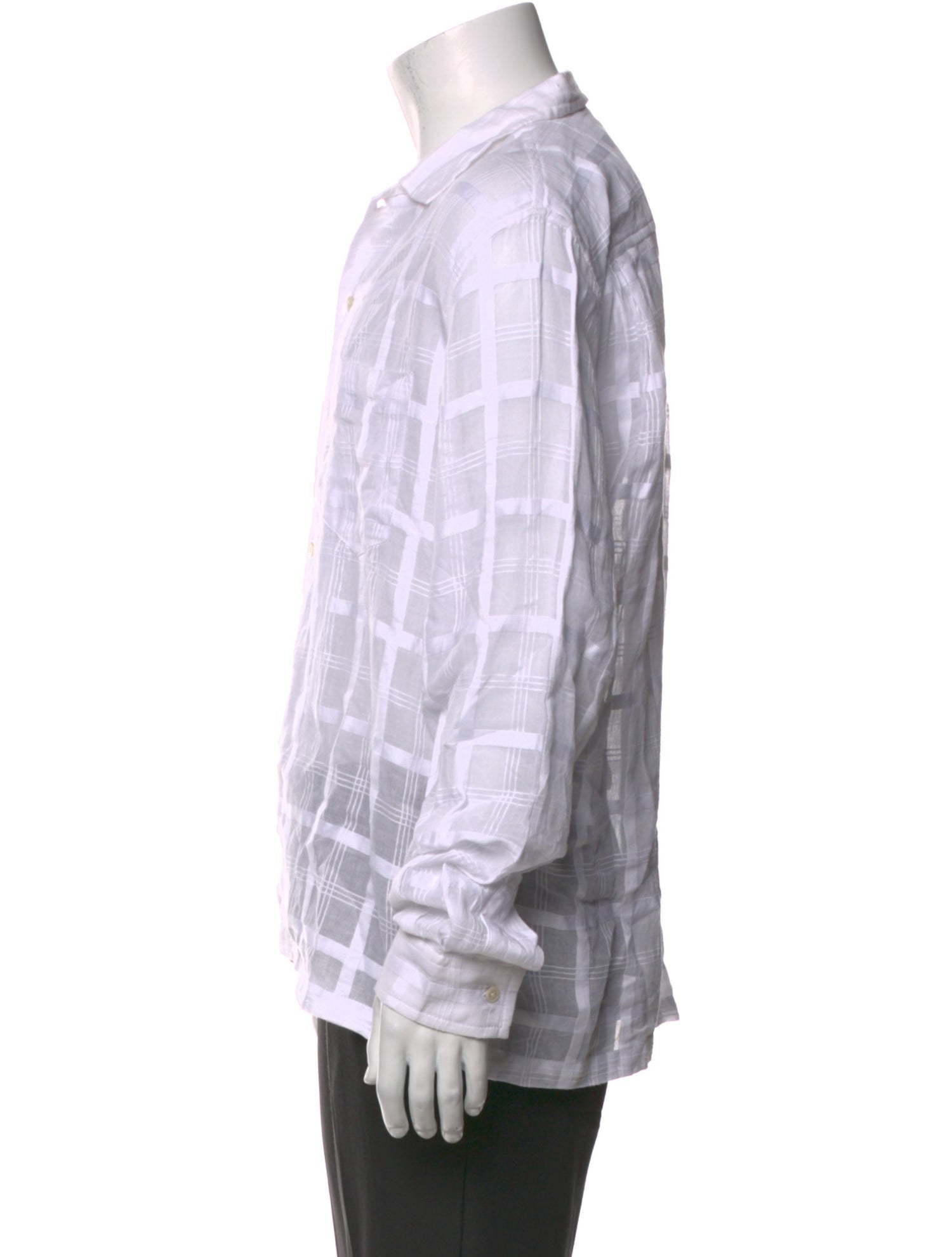 BODE Plaid Print Long Sleeve Shirt