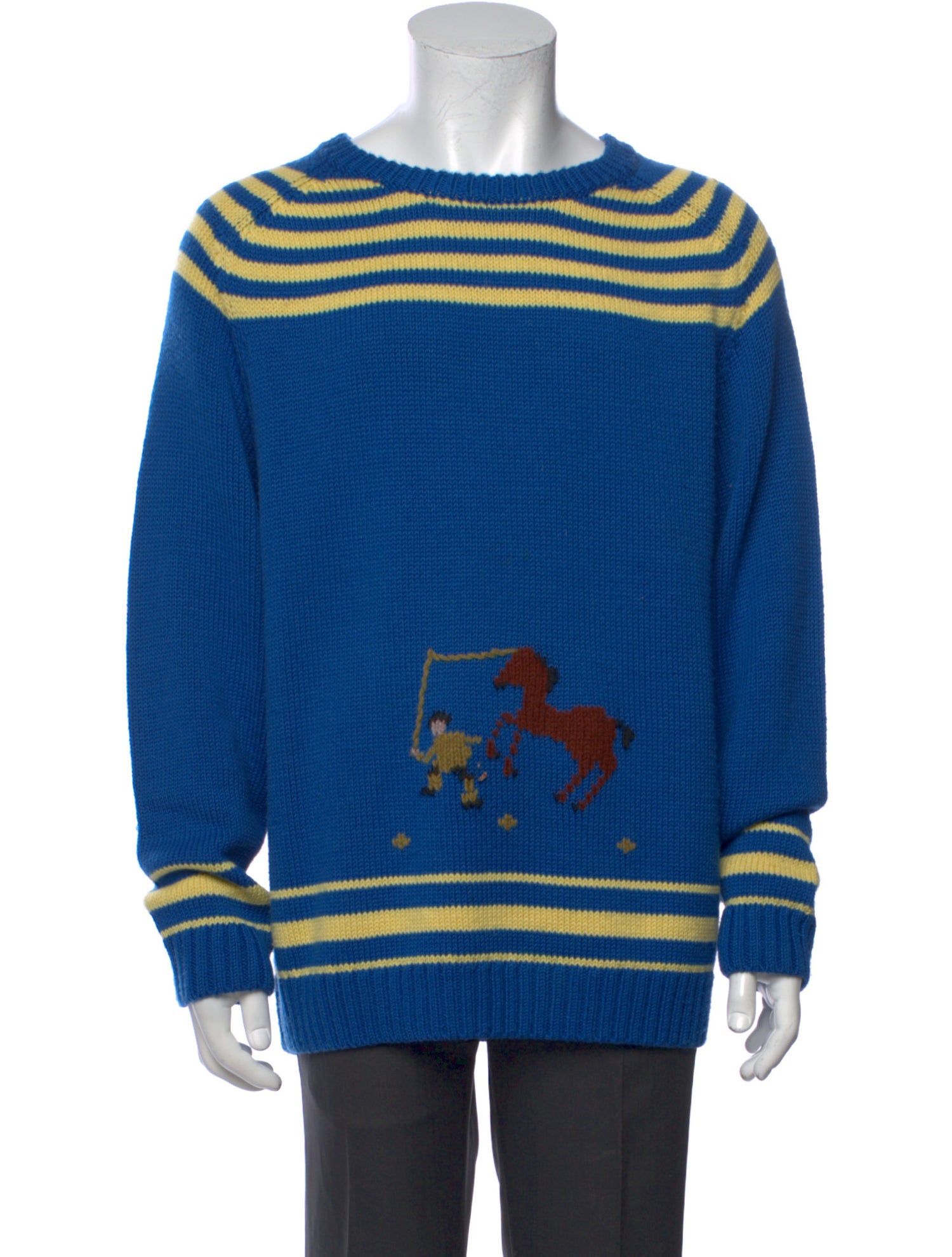BODE Wool Graphic Print Pullover