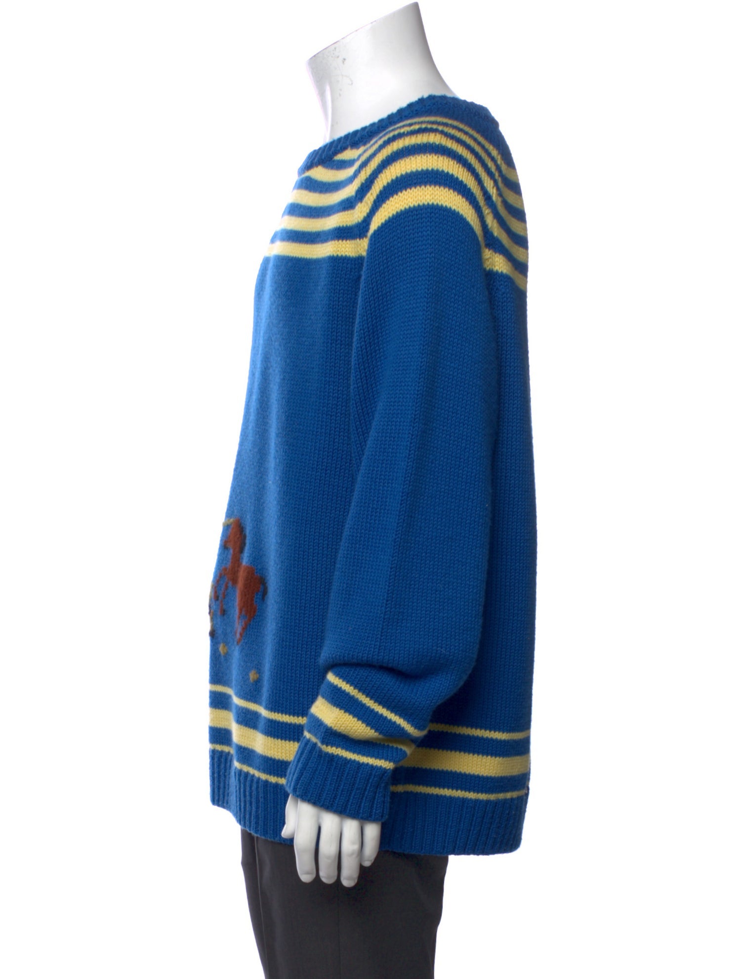 BODE Wool Graphic Print Pullover