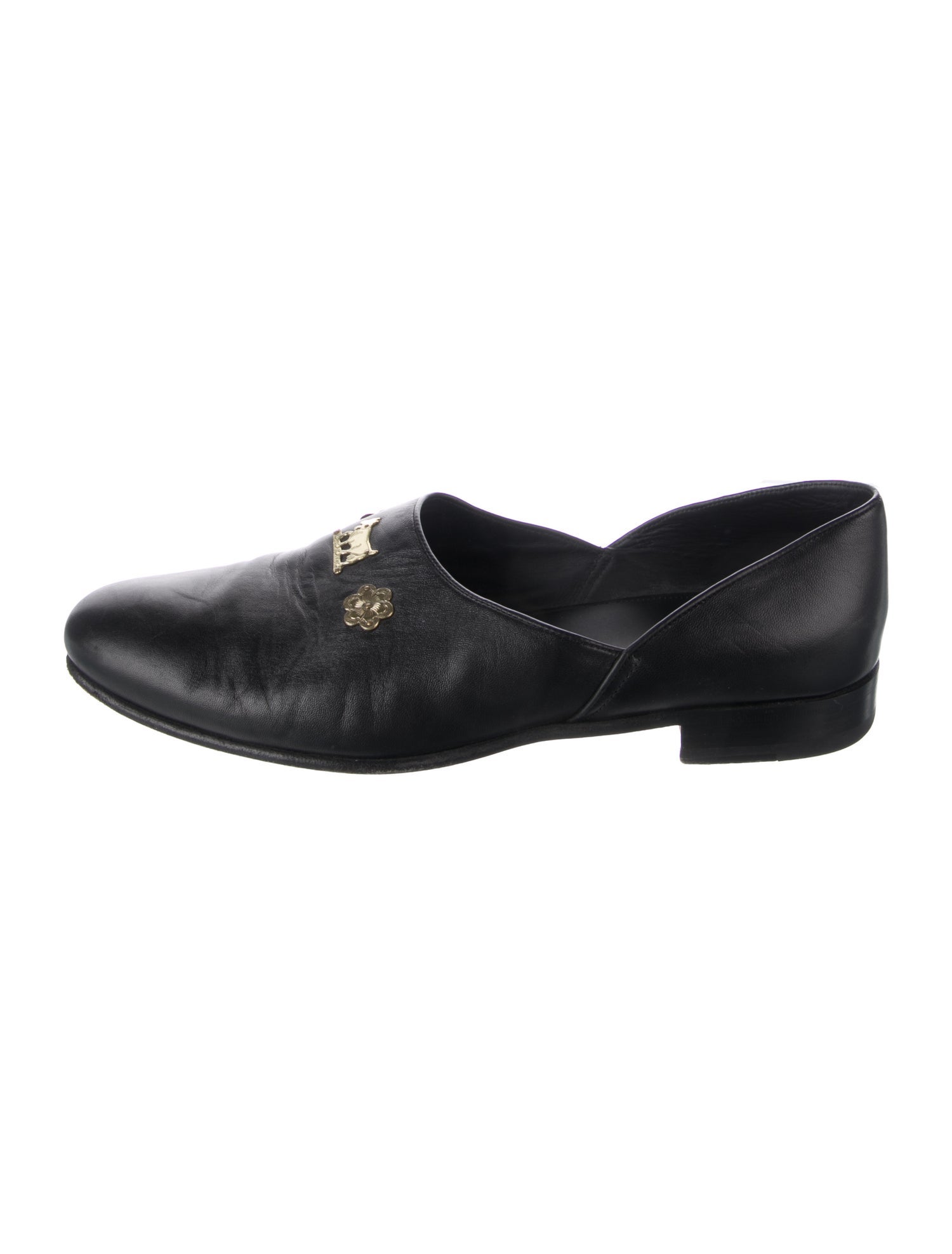 BODE Leather Graphic Print Loafers