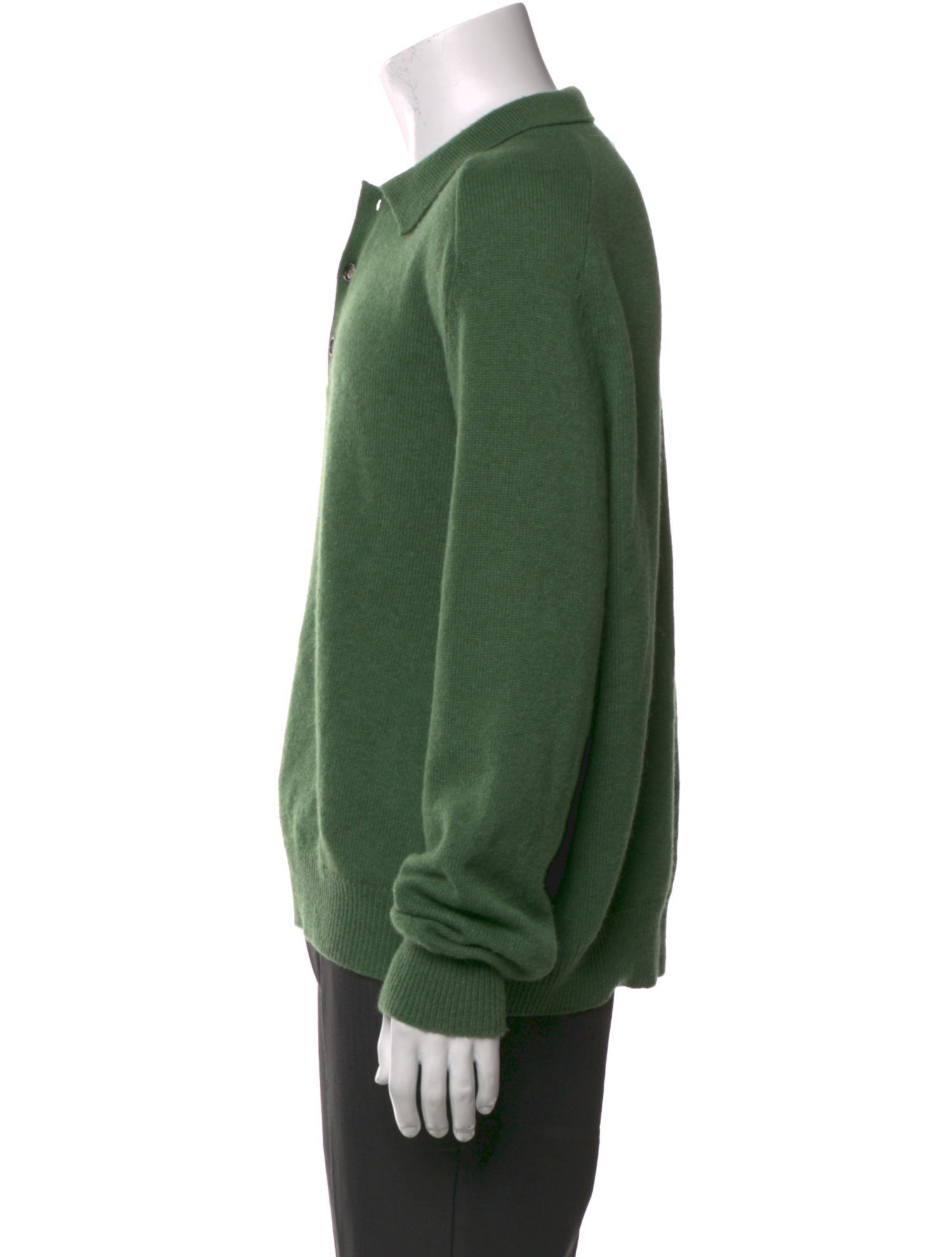 BODE Cashmere Collar Polo Sweater