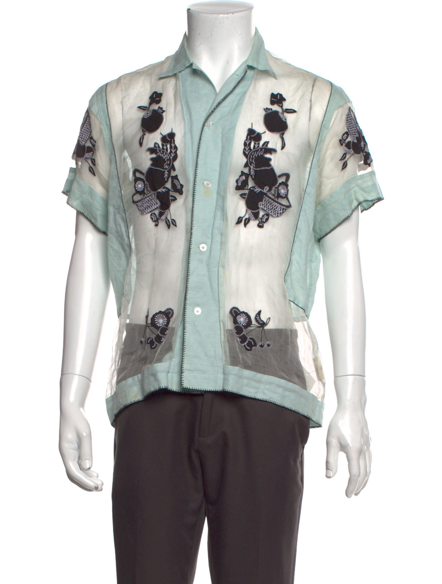 BODE Graphic Print Short Sleeve Shirt