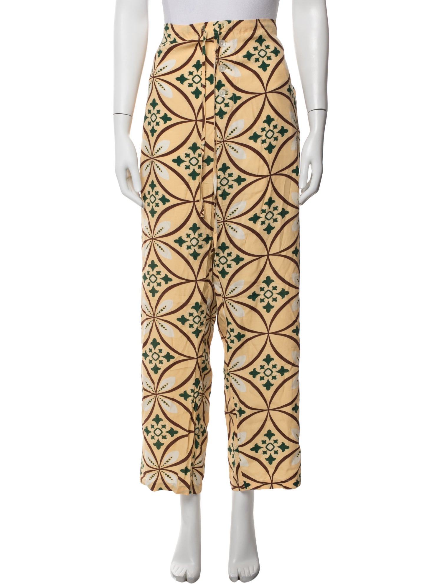 BODE Patterned Straight Leg Pants