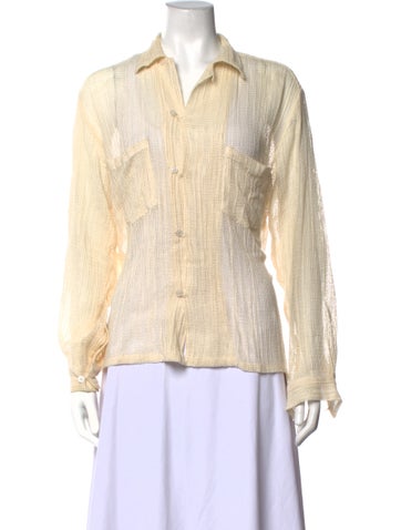 Pre-owned Bode V-neck Sweater In Neutrals