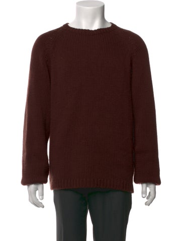 Pre-owned Bode Cashmere Crew Neck Pullover In Brown