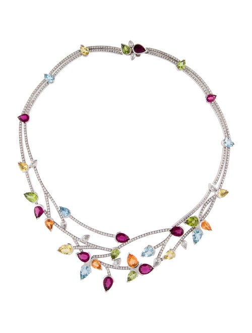 Boodles 18K Multistone Castaway Collar Necklace