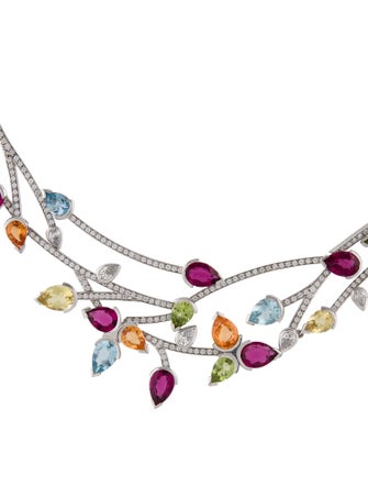 Boodles 18K Multistone Castaway Collar Necklace