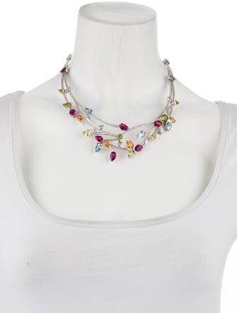 Boodles 18K Multistone Castaway Collar Necklace