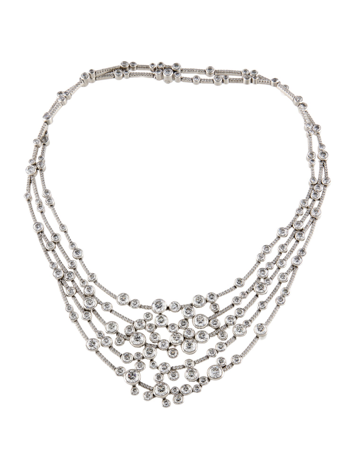 Boodles Platinum 38.13ctw Diamond Collar Necklace