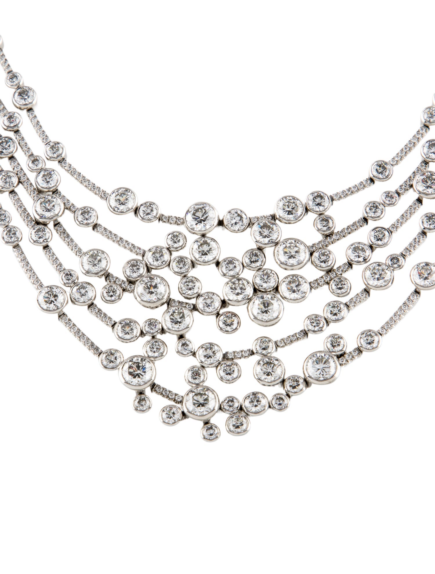 Boodles Platinum 38.13ctw Diamond Collar Necklace
