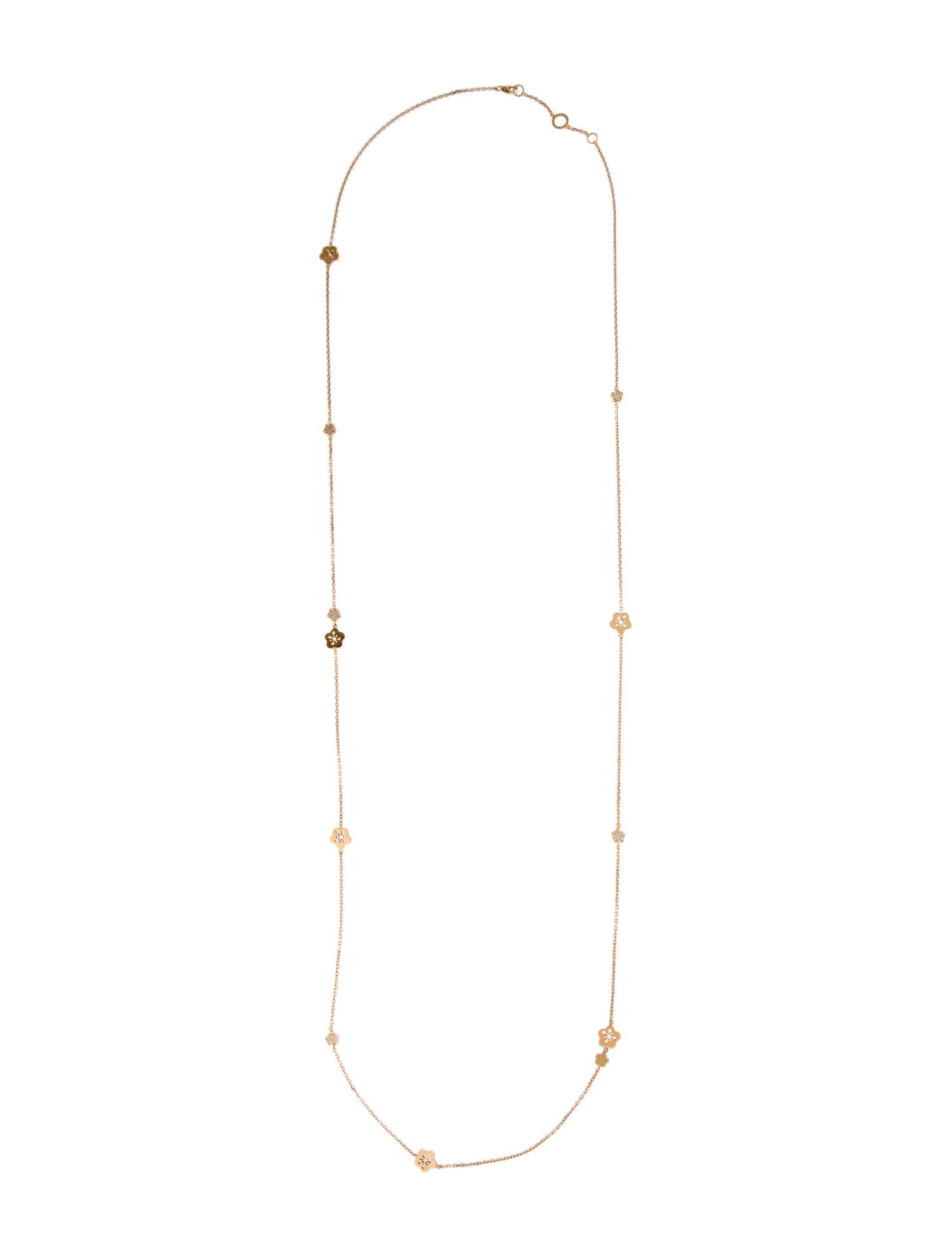 Boodles 18K Diamond Long Lariat Necklace