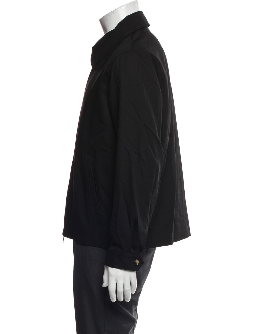 Both x Second Layer Bomber Jacket Black Graphic P… - image 2