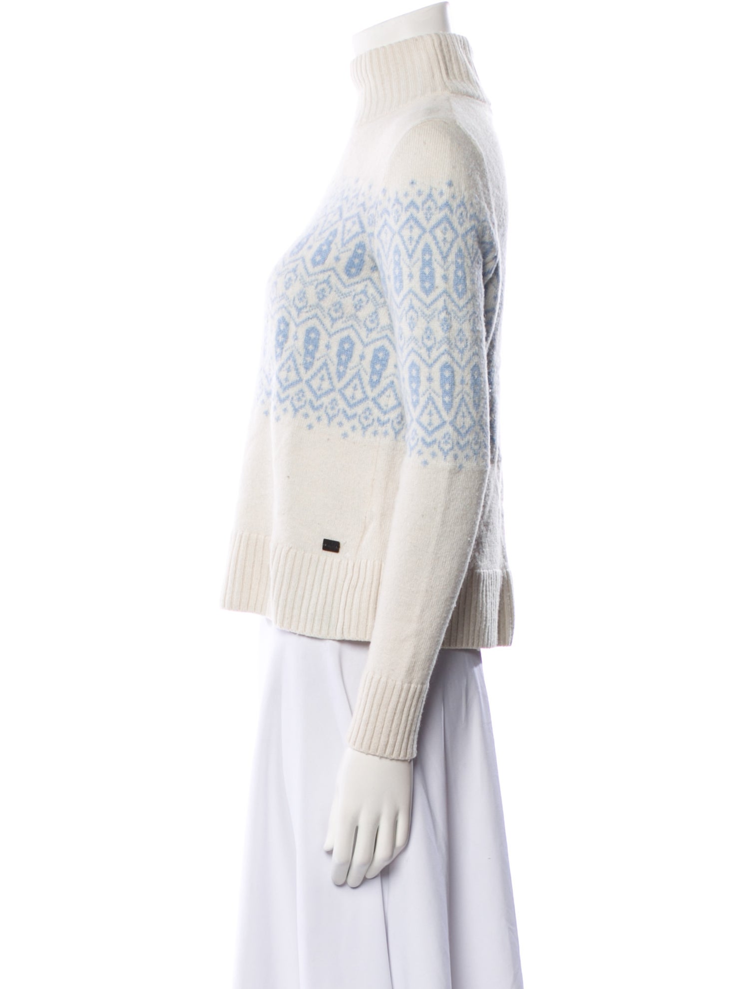 Bogner Fire + Ice Printed Turtleneck Sweater