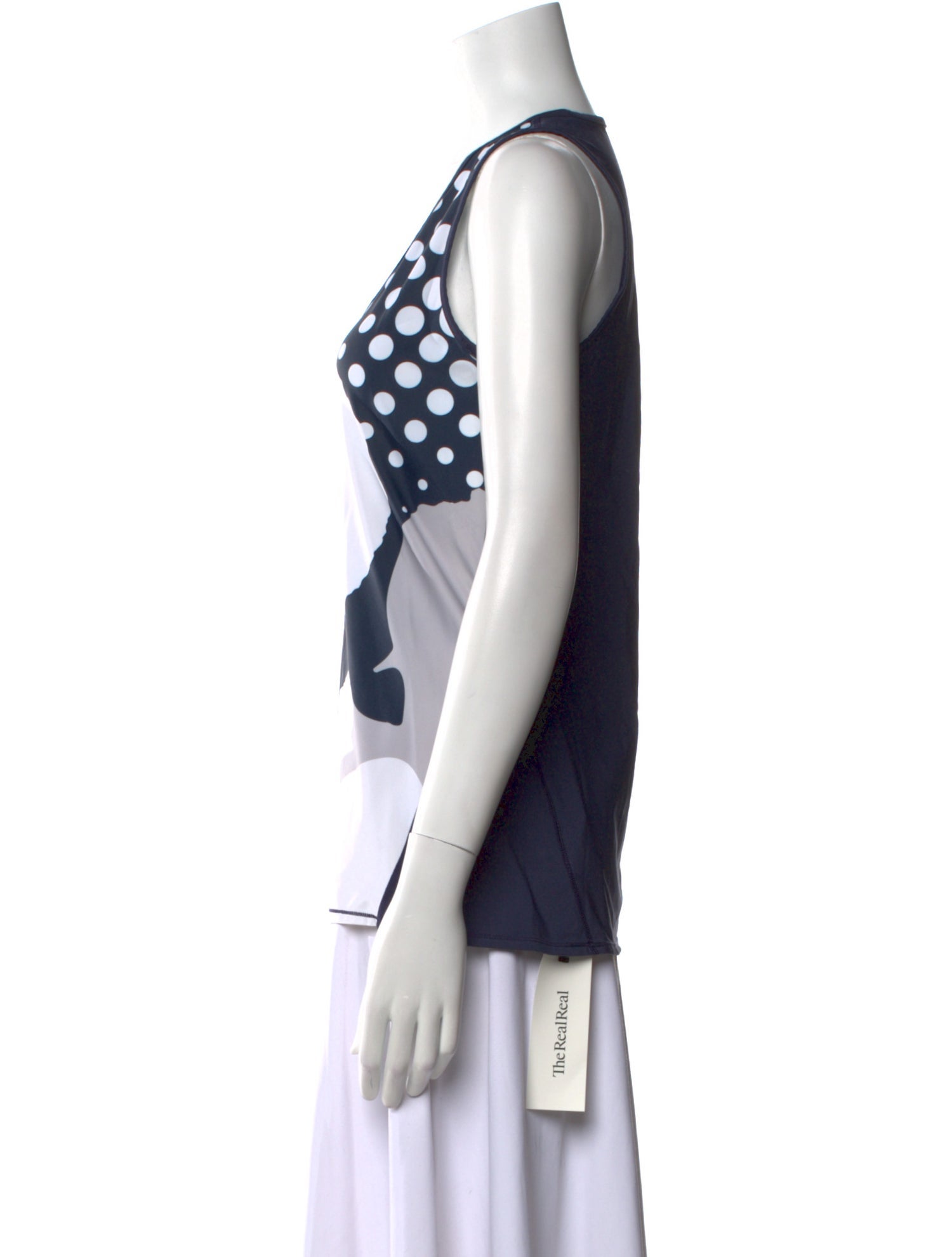 Bogner Fire + Ice Printed Scoop Neck Top