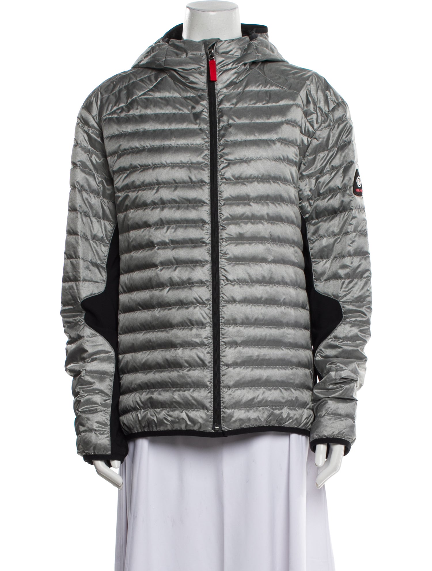 Bogner Fire + Ice Colorblock Pattern Down Coat