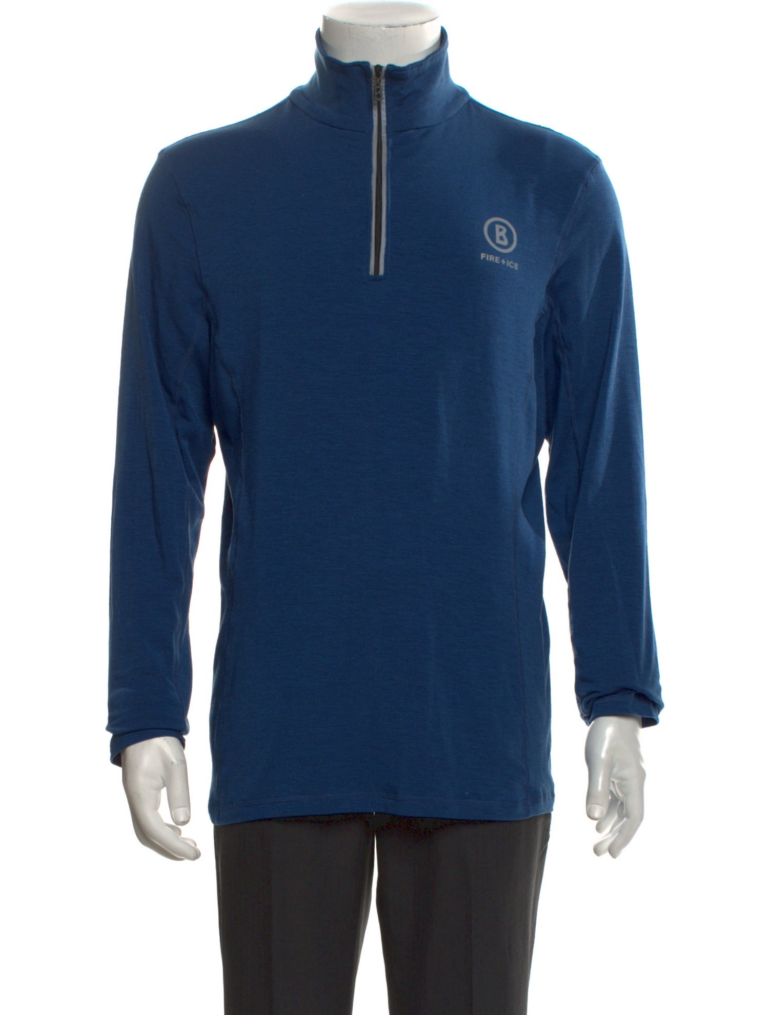 Bogner Fire + Ice Graphic Print Mock Neck Sweatshirt