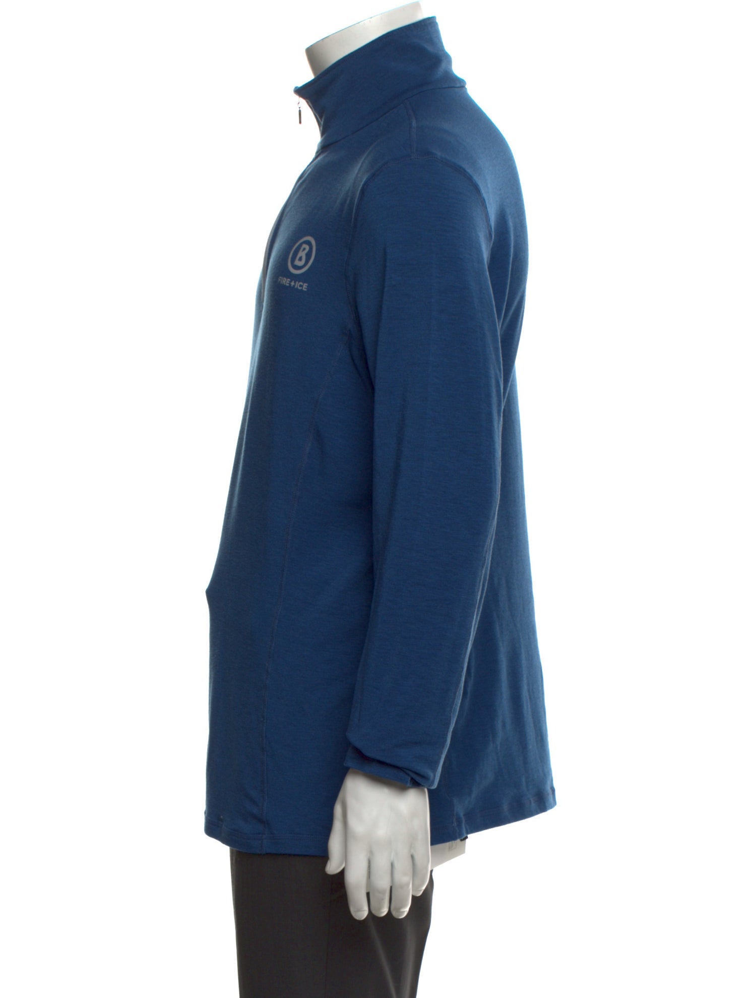 Bogner Fire + Ice Graphic Print Mock Neck Sweatshirt