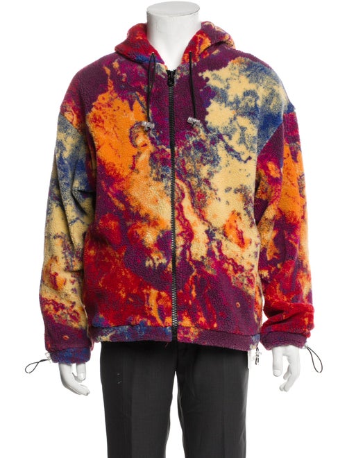 BONSAI Printed V-Neck Hoodie