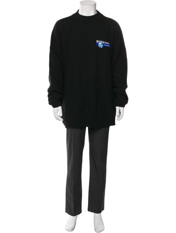 Bonsai Sweaters Wool Graphic Print Pullover XL