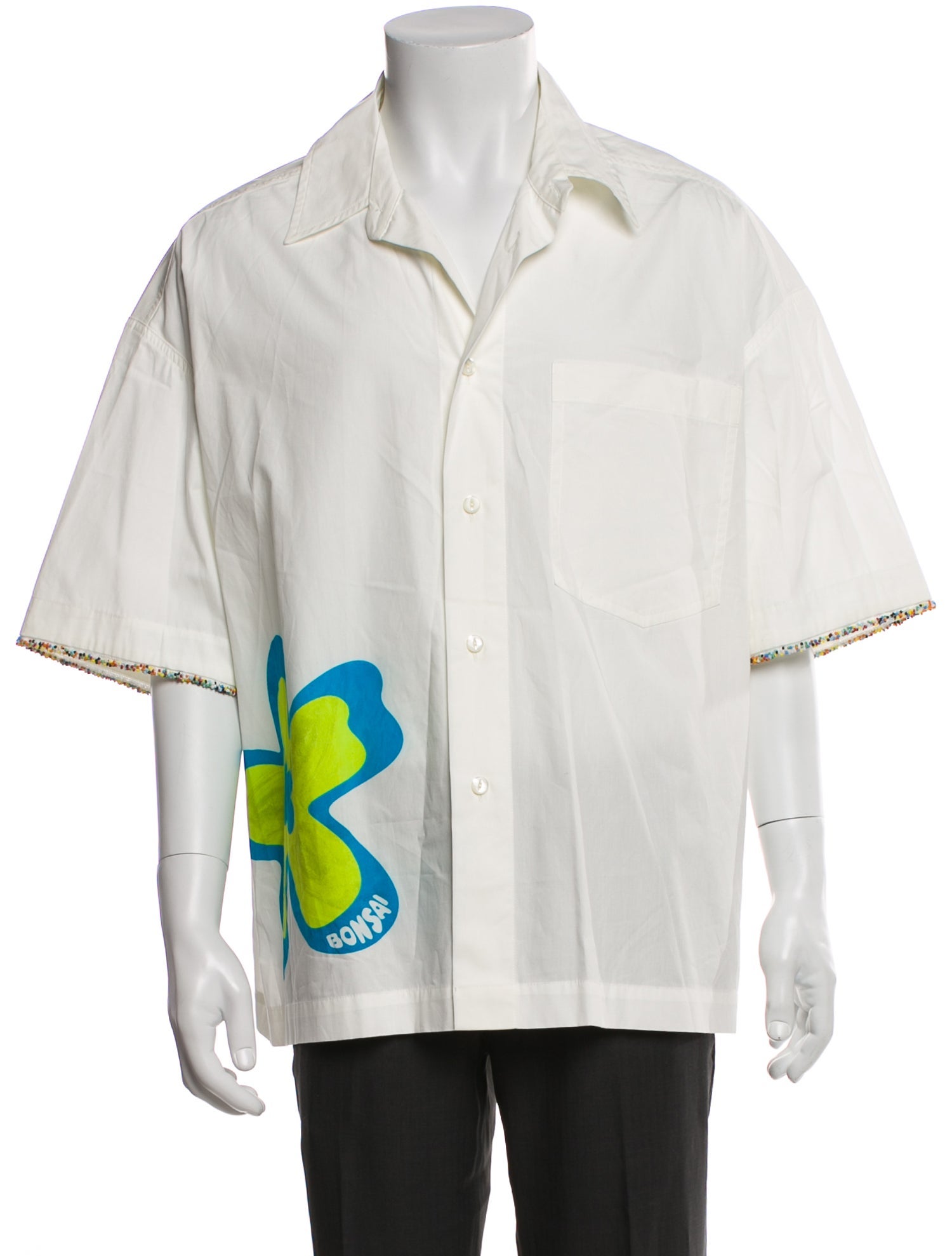 BONSAI Graphic Print Short Sleeve Shirt