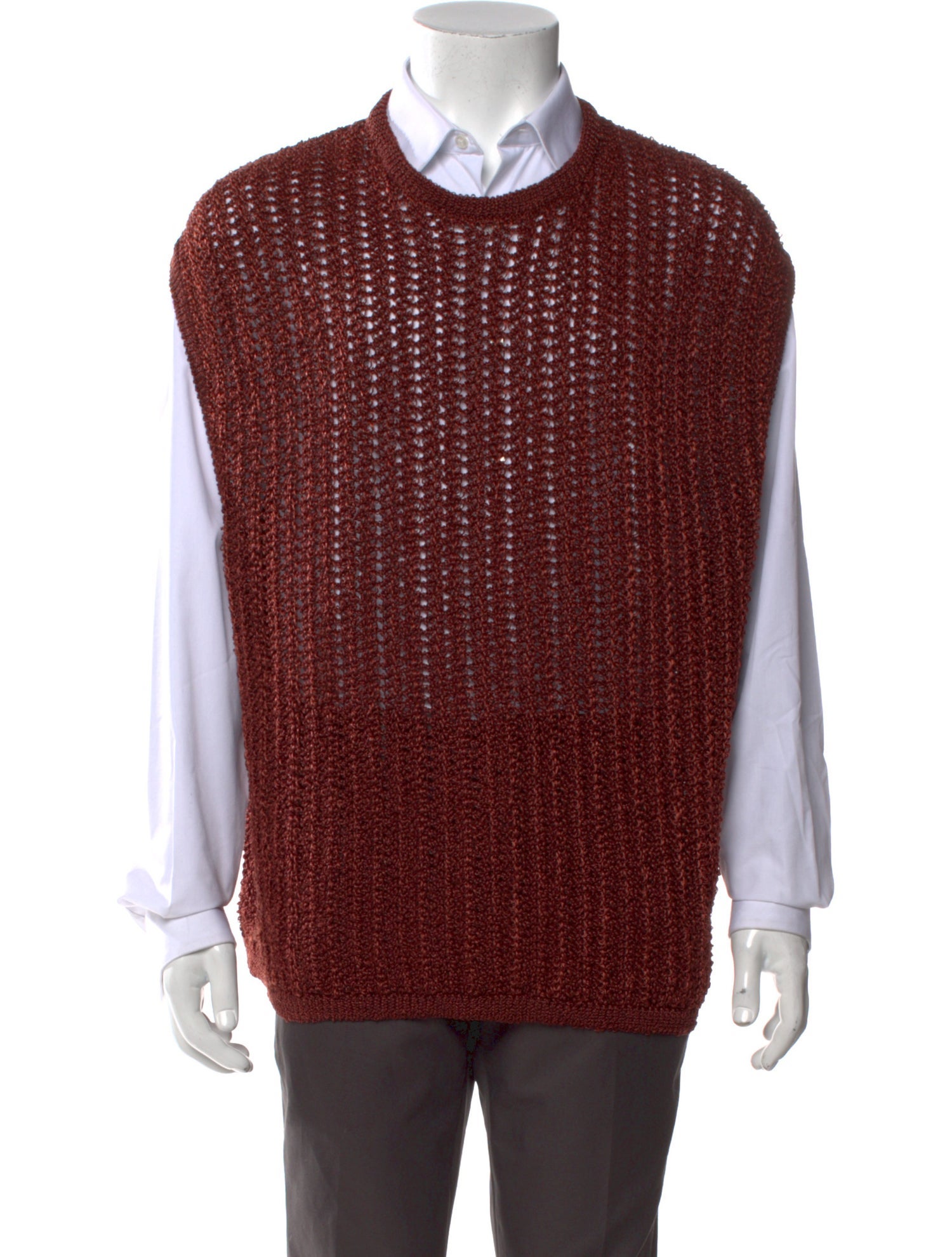 BONSAI Crew Neck Sleeveless Sweater Vest